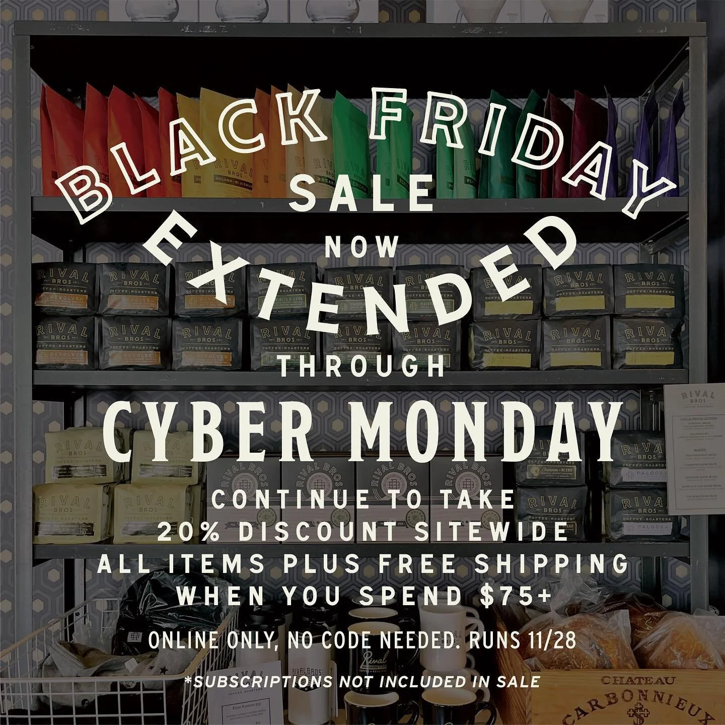 🚨That&rsquo;s right, we&rsquo;re extending this sale into #CYBERMONDAY🚨Visit our site by tapping the link in our bio ⬆️