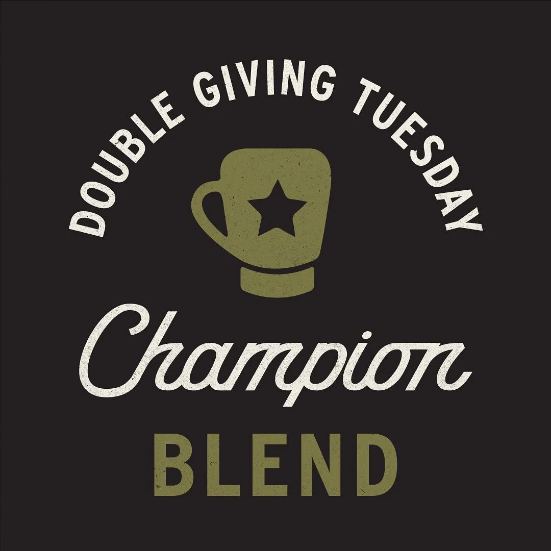 On this #GivingTuesday, if you purchase our Champion Blend (both in-store or via our e-shop), we&rsquo;re doubling the amount to 25% for each bag sold of this special blend that we donate to our charitable partners @phillyblackgiving &amp; #GemmaServ