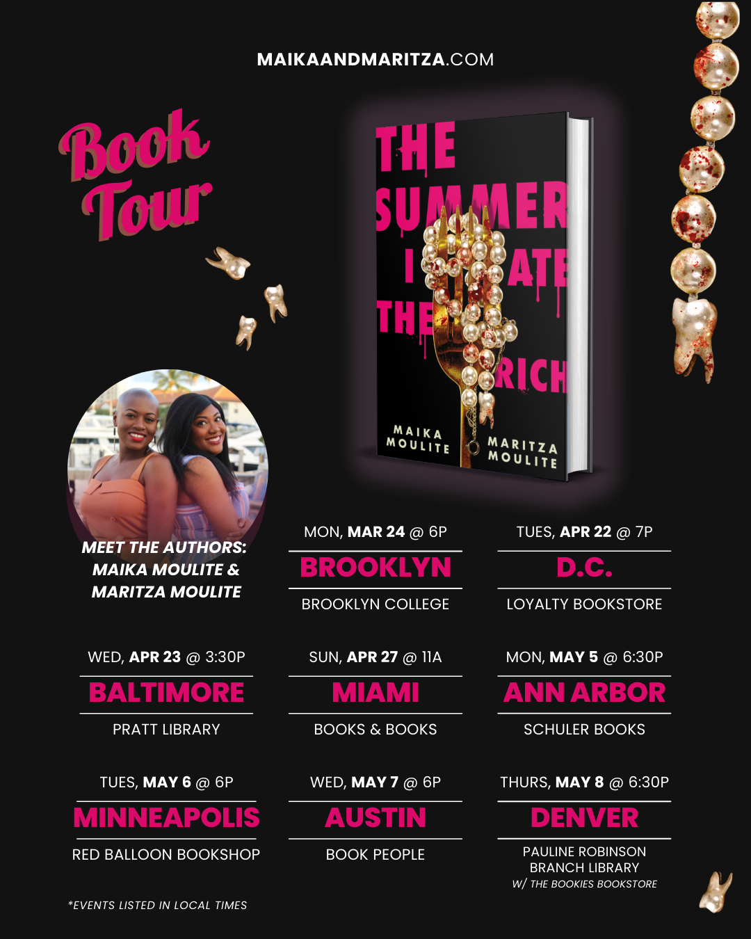 The Summer I Ate the Rich Book Tour