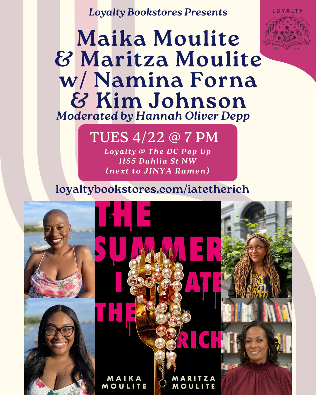 The Summer I Ate the Rich Book Tour | Loyalty Bookstore, D.C.