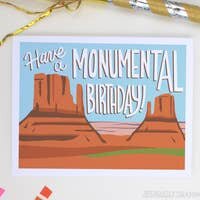 Monumental Birthday Card