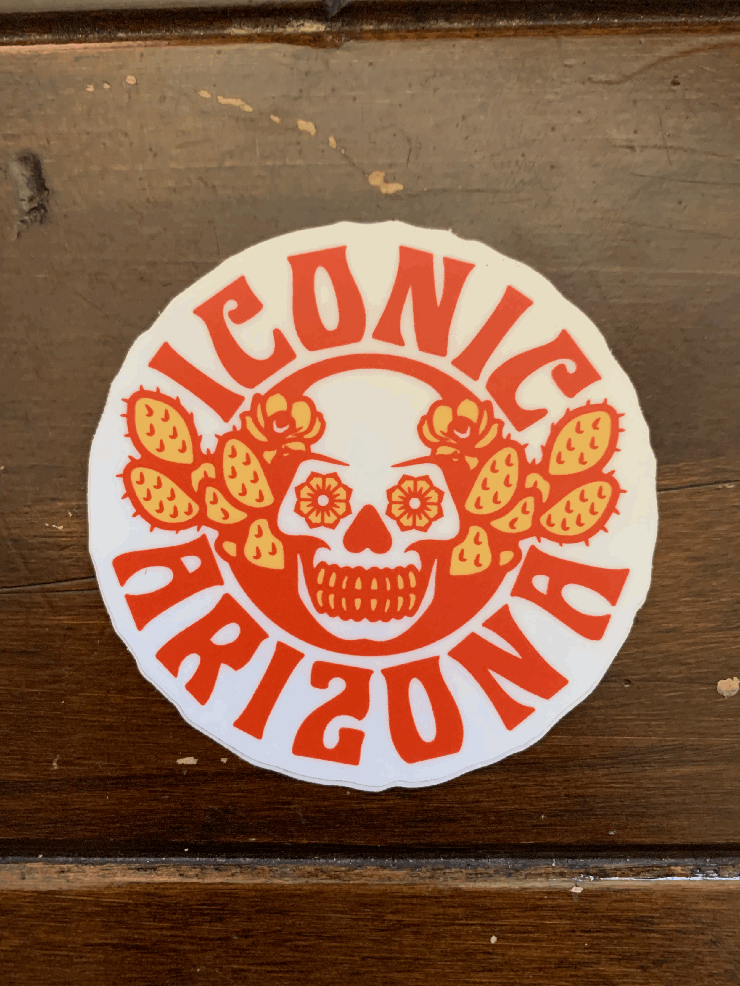Skull & Desert Roses Sticker