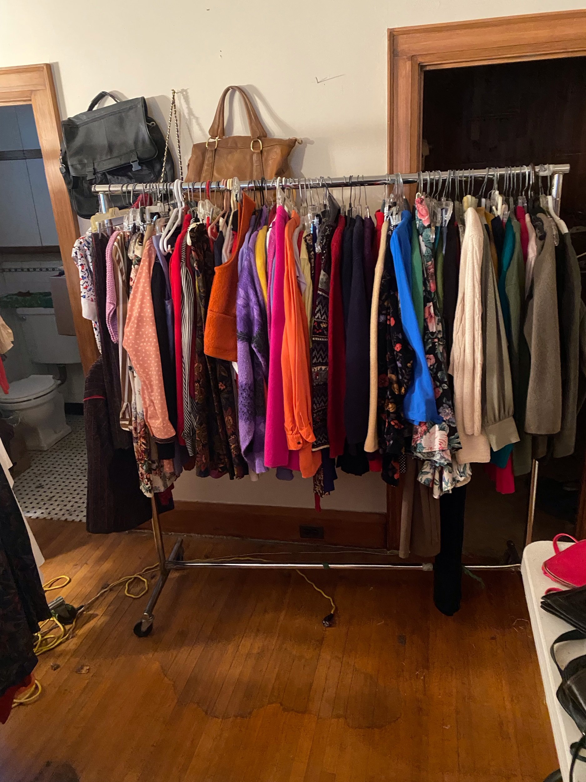 Clothing, purses