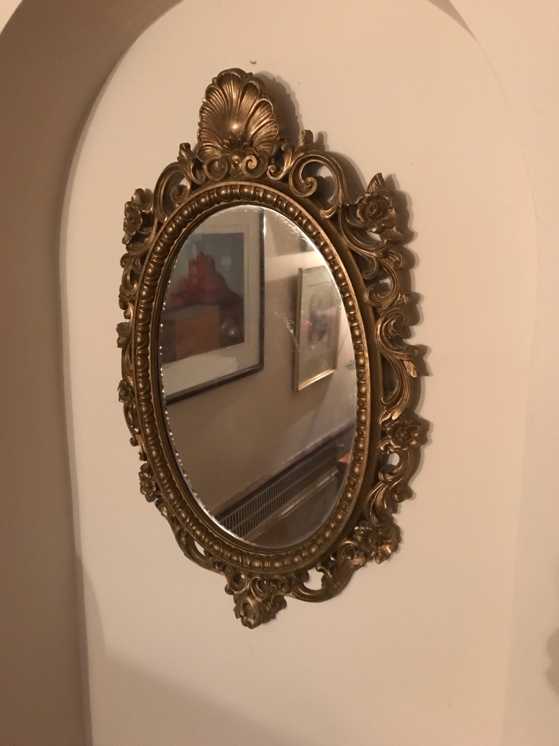 Small Sculpted Mirror