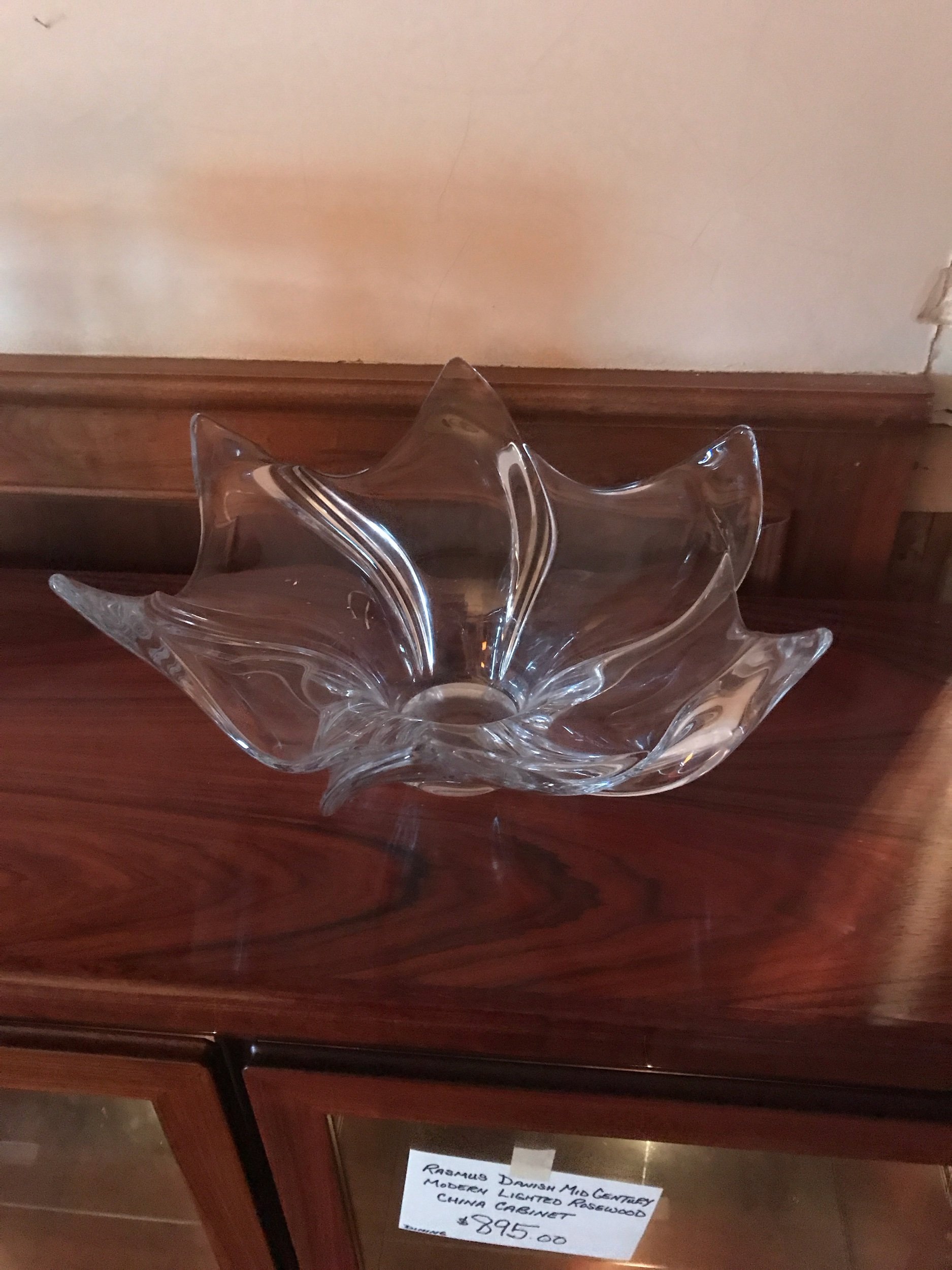 Crystal signed centrepiece