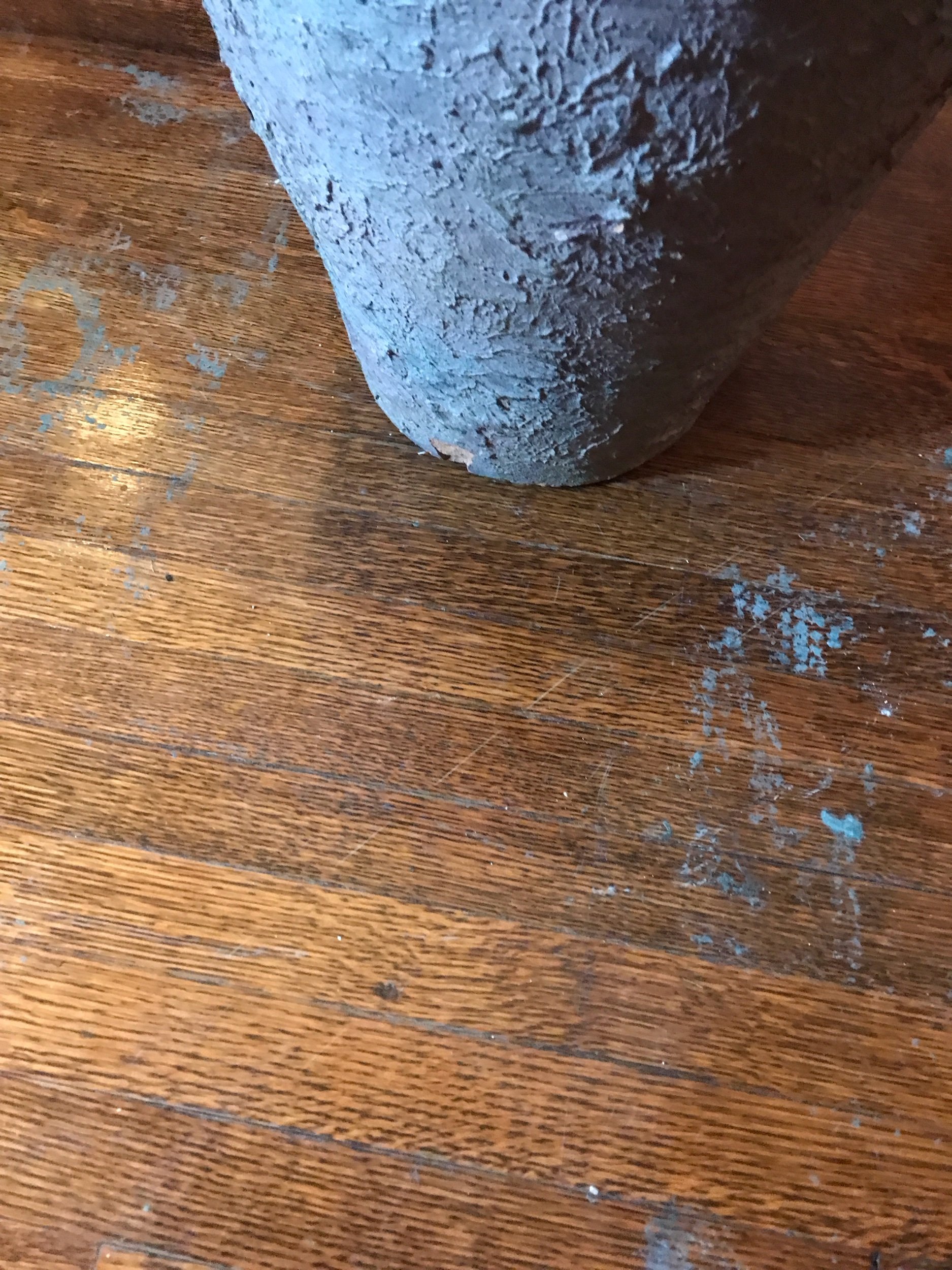 Mexican Floor Vase, showing chip on bottom