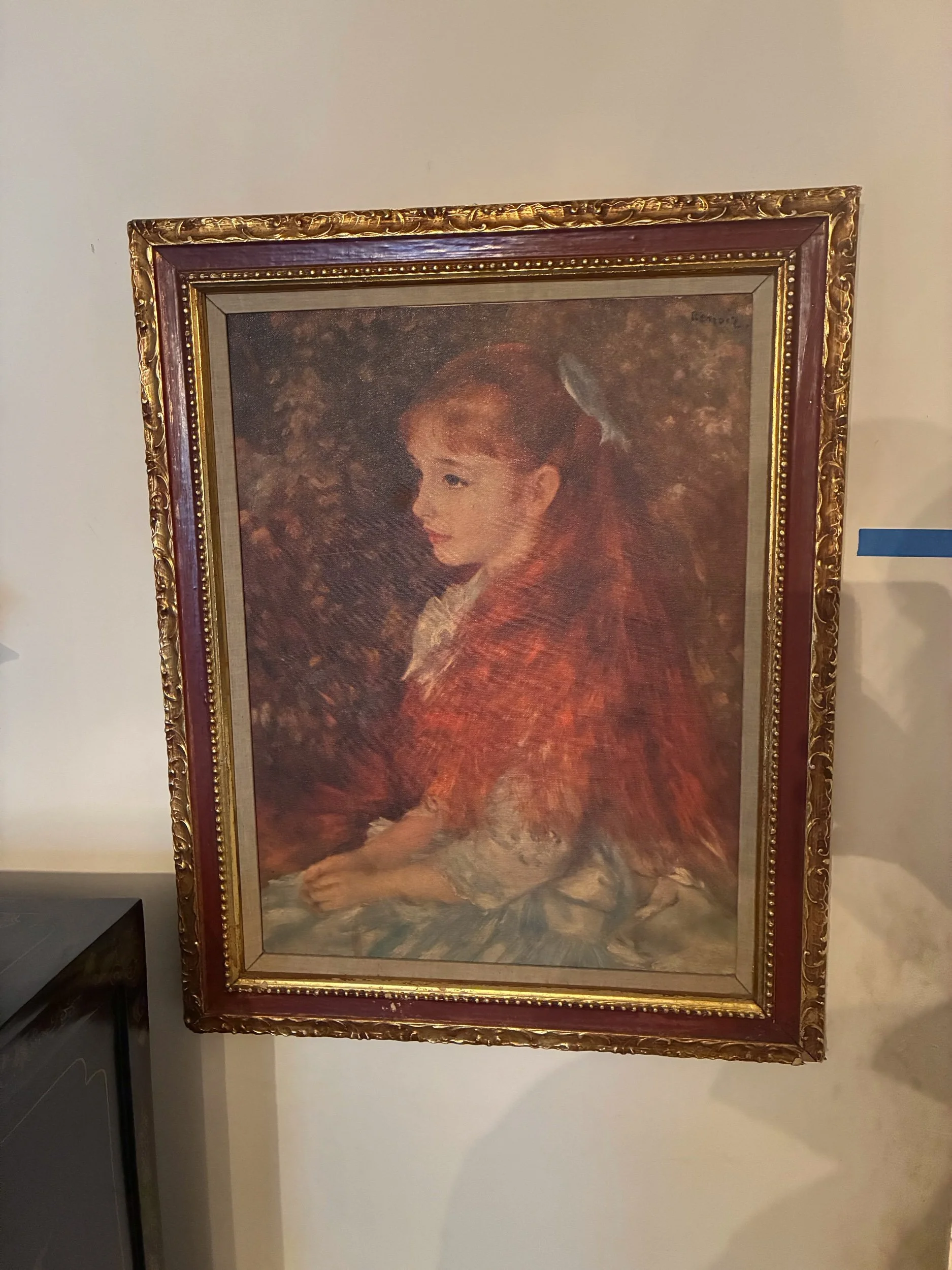 Lot #7 - Renoir copy, Oil on canvas