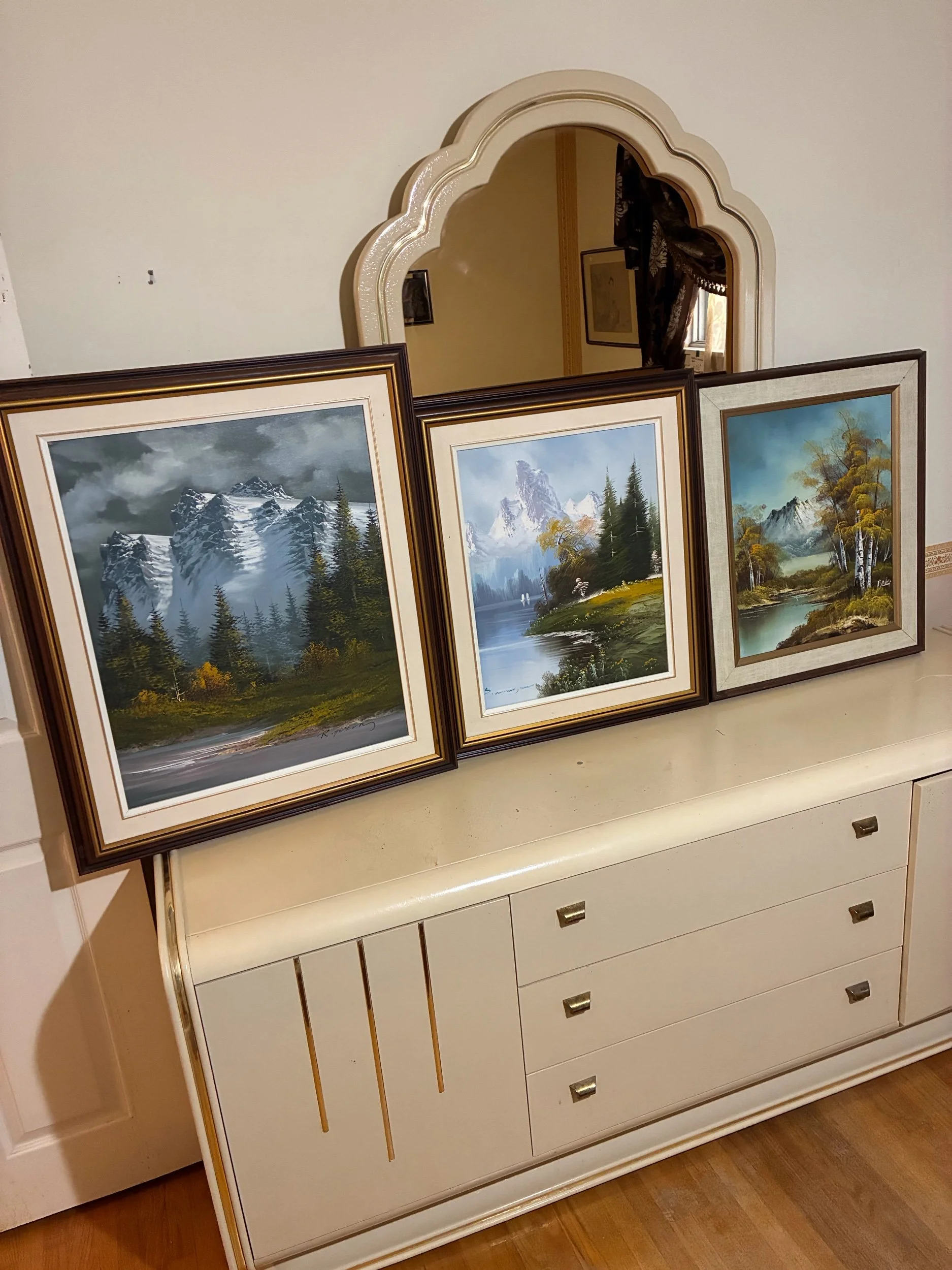 Lot 35 - Three oil on canvas paintings