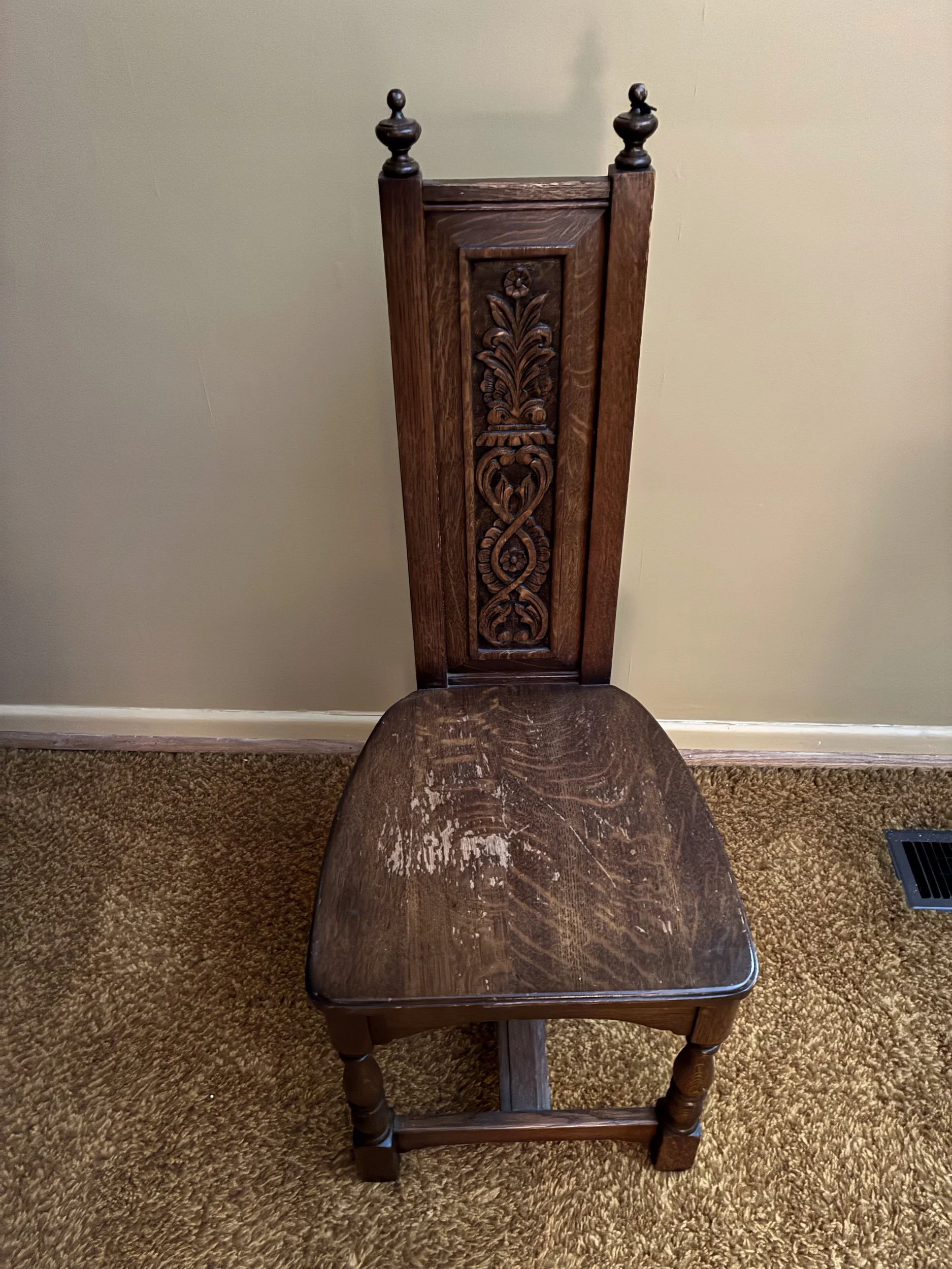 Gothic Wood Chair $45