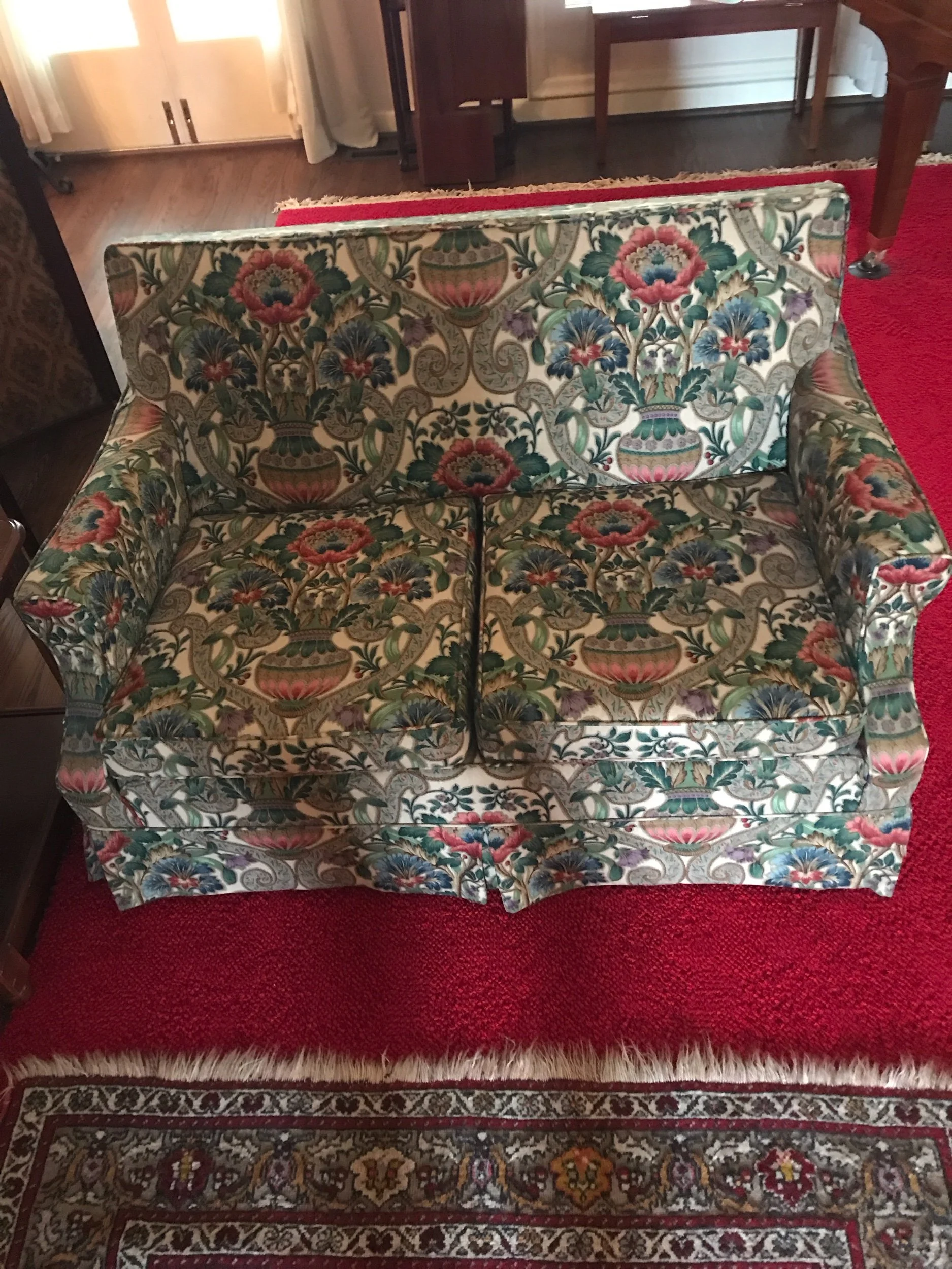 Upholstered 3-Seater Slip Cover Sofa $60