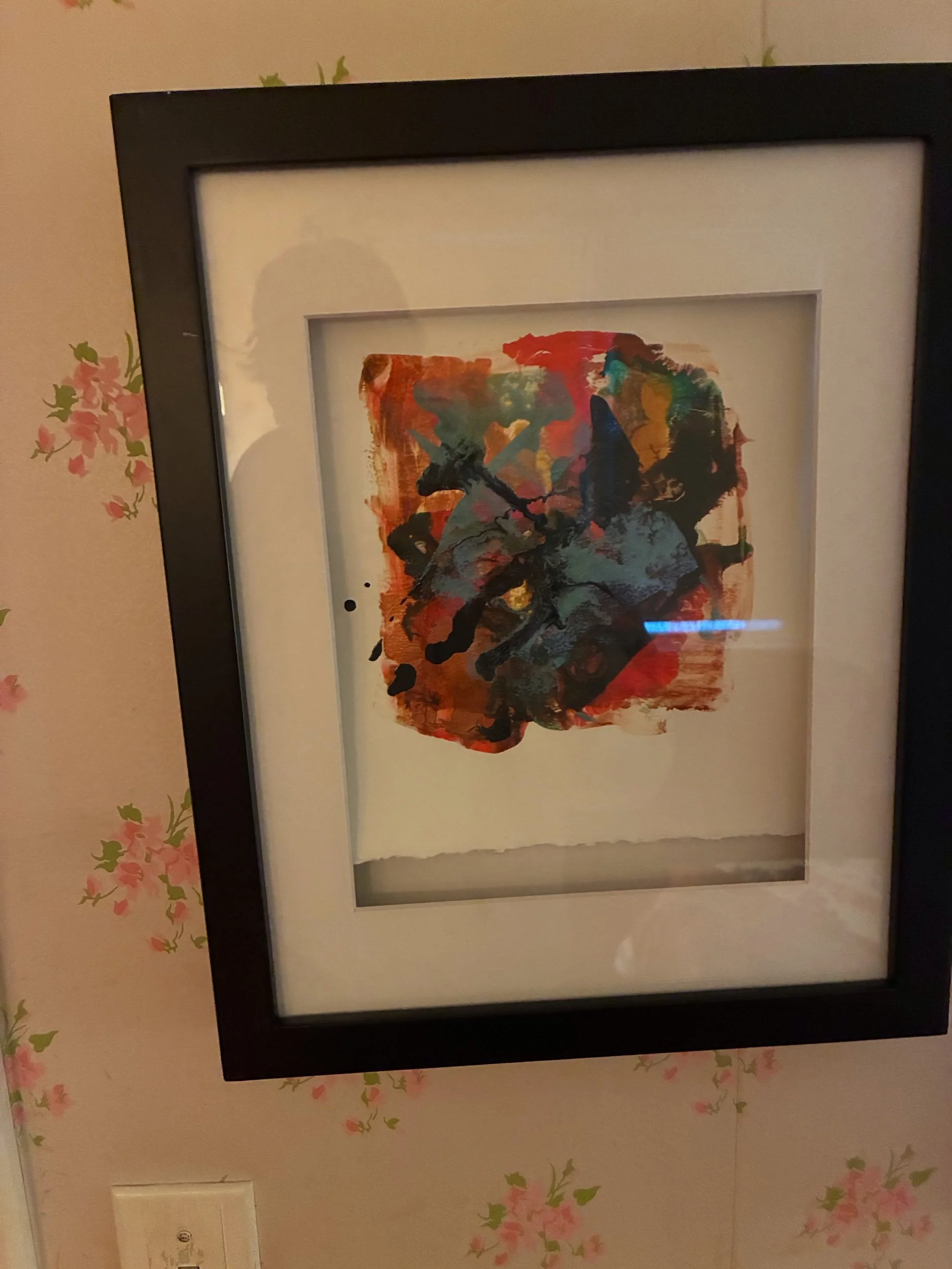 Simone Creed Acrylic on Paper $75/Pair