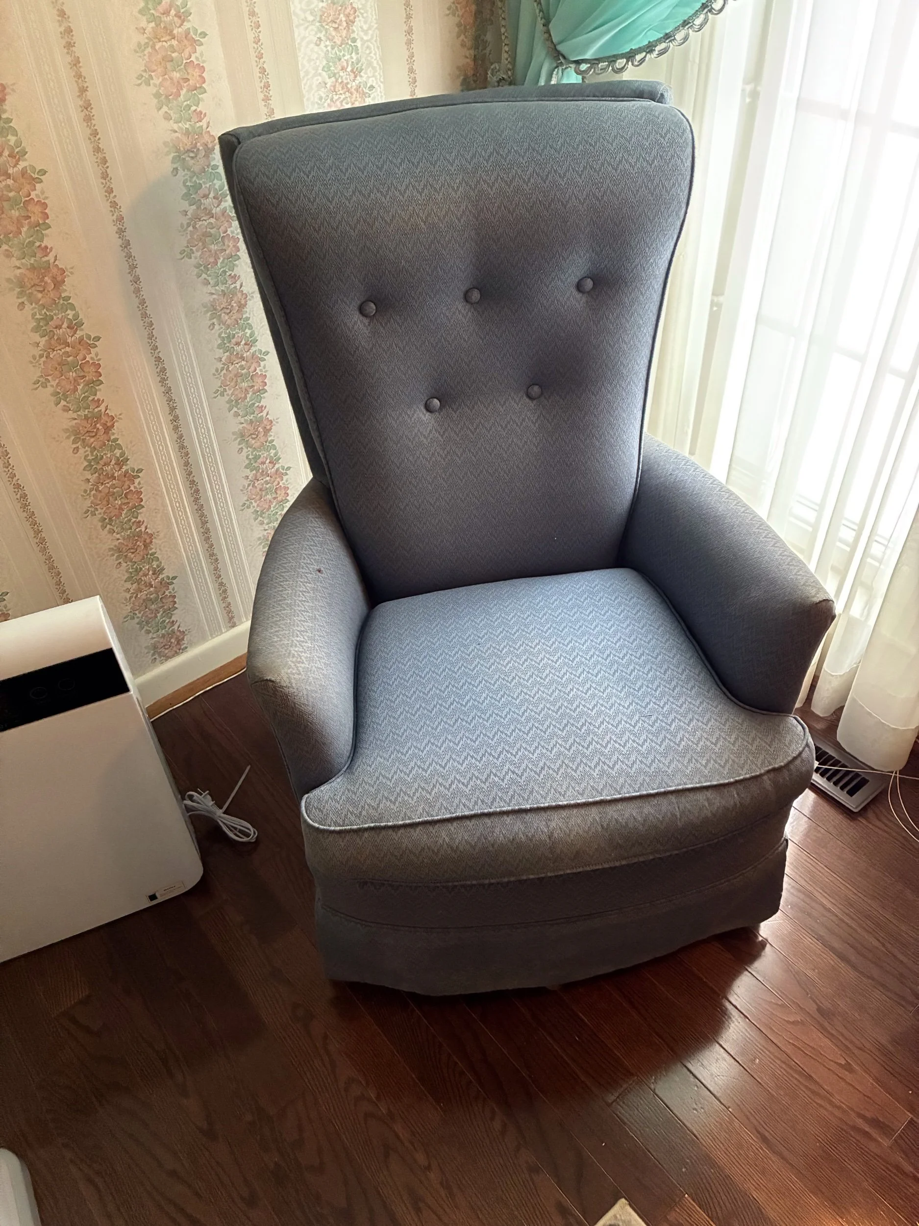 Blue Arm Chair $25