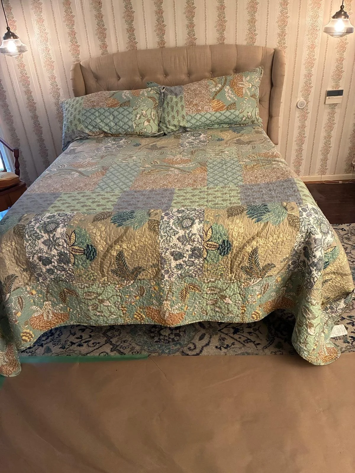 Complete Queen Size Bed (like new mattress) $350