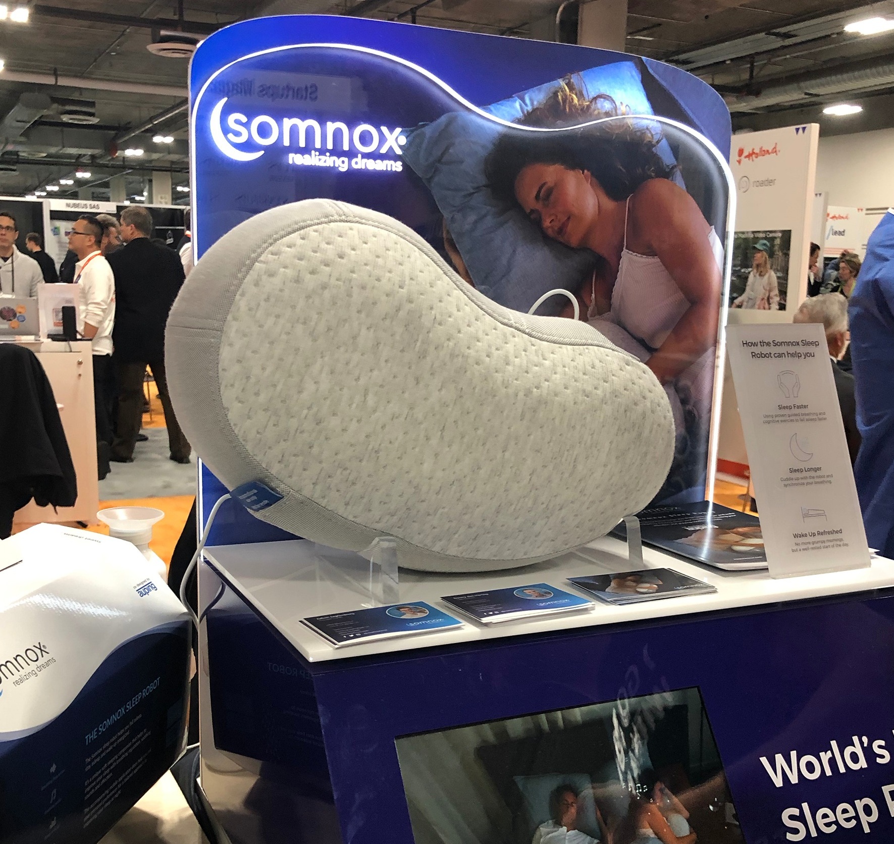 Sleep Robot by Somnox at CES 2019. Photo by: Janneke Ritchie