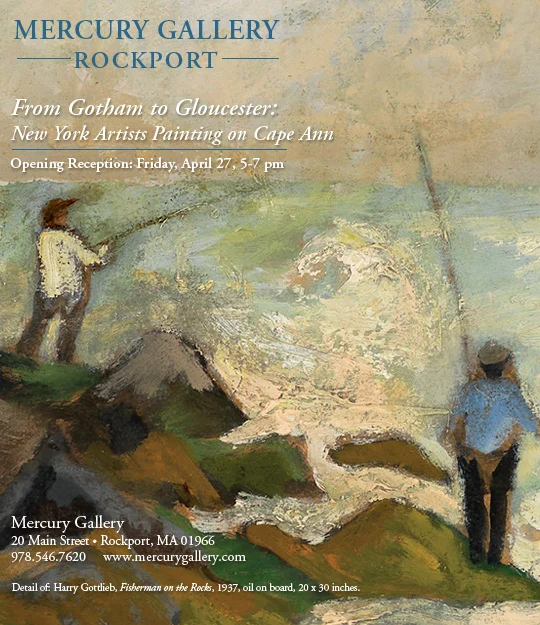 Detail of Fishermen on the Rocks by Harry Gottlieb