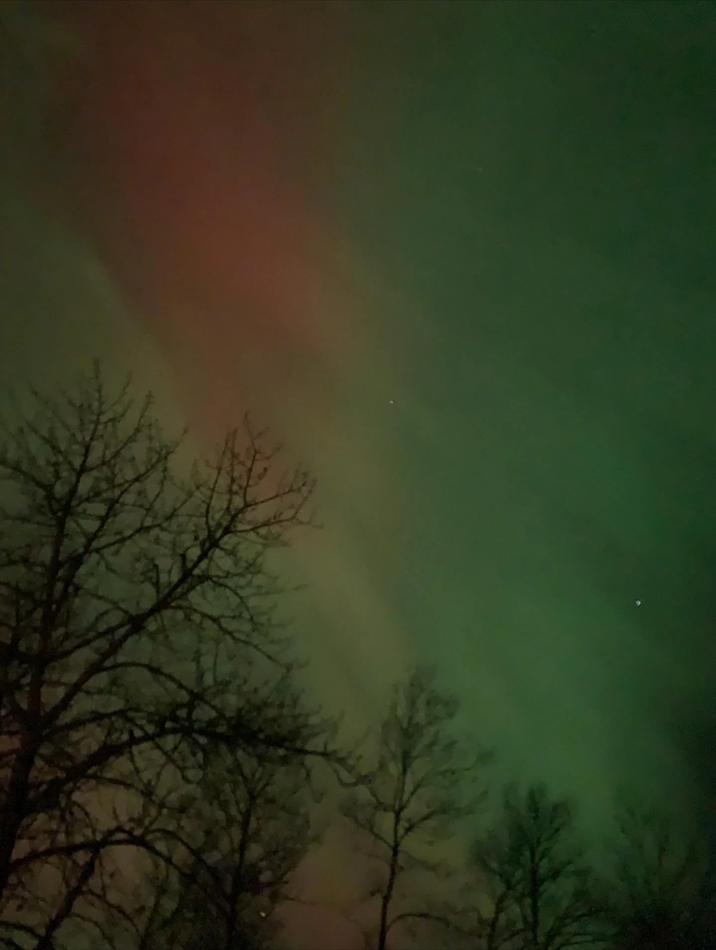 News has a way of eroding our hope. 
Despair creeps in.

When the Northern Lights - the Aurora Borealis light up the skies we are reminded to pay attention to something larger than the news. 

On Tuesday night thousands, maybe millions of us stood lo