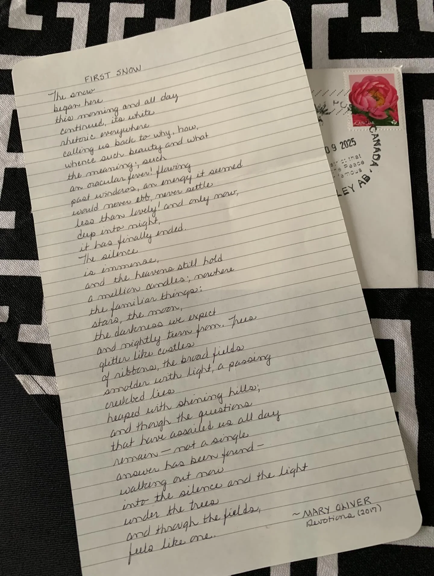 A little taste of Christmas came early today! Poetry via snail mail! 

Thank you @rileybethmo for organizing this wonderful way to connect and share beautiful words -The Christmas Snail Mail Poetry Exchange. 

Thank you @charisdcrandall for sending t