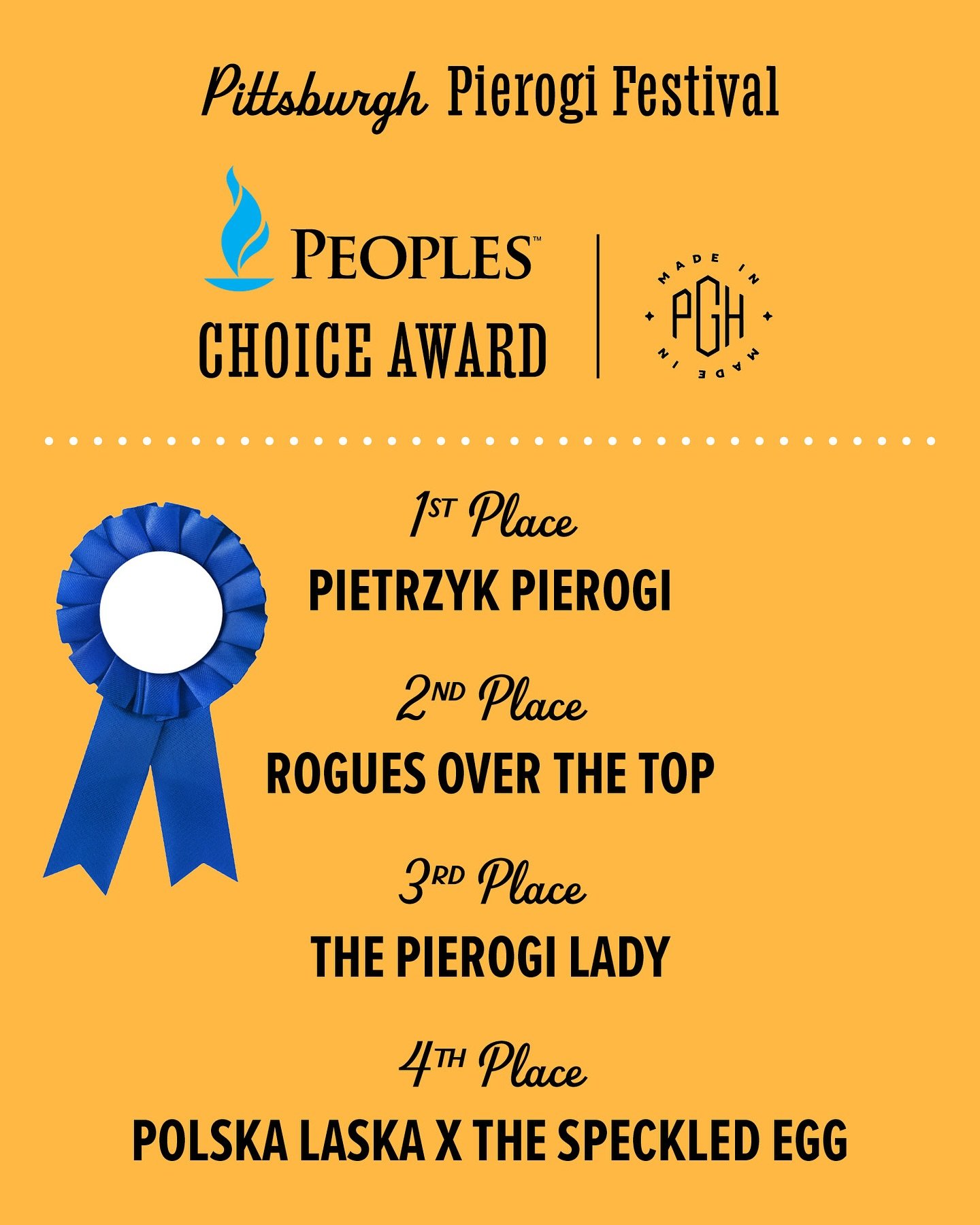 WE CAME, WE FRIED ALMOST A METRIC TON OF PIEROGI AND YOU ENJOYED THEM ALL!!! 

🥹🥹🥹🥹🥹🥹🥹🥹🥹🥹🥹🥹🥹🥹🥹🥹🥹

PITTSBURGH WE LOVE YOU!! 

Thank you to our staff for keeping the dream alive and frying the pierogi with perfection. 

Thank you to Ja