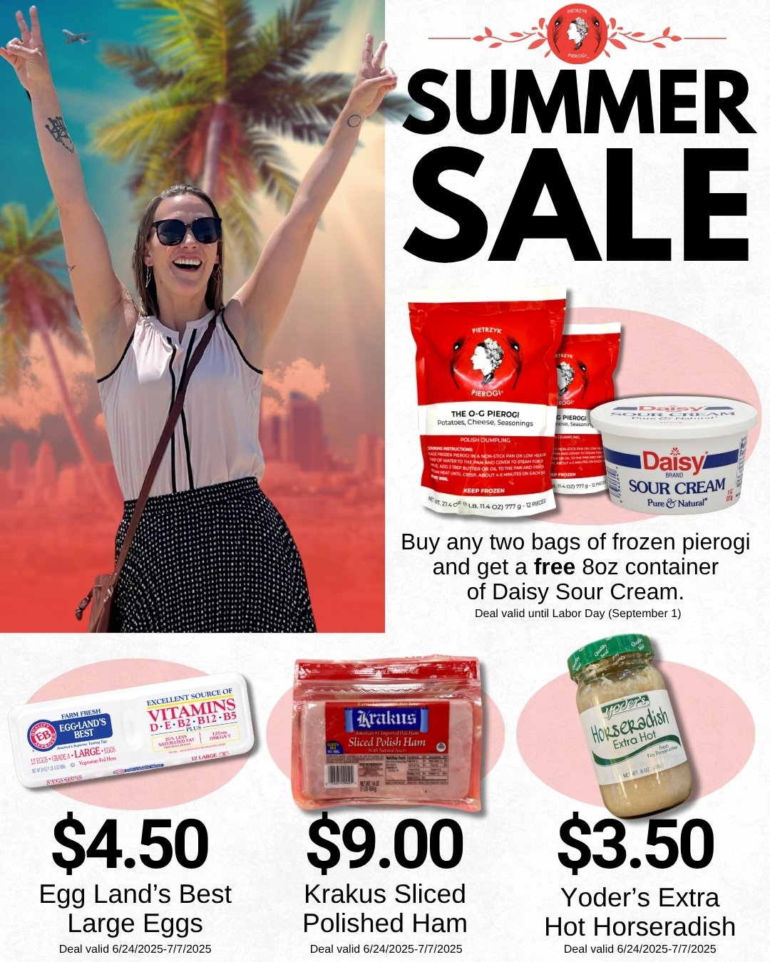No one can deny it's summer with this heat wave, but our deals are even hotter. Come see us at Gratiot Central and pick up an old favorite or try something new. We've got what you need! 

#pierogi #detroit #summer #pierogiqueen #EasternMarket #polska