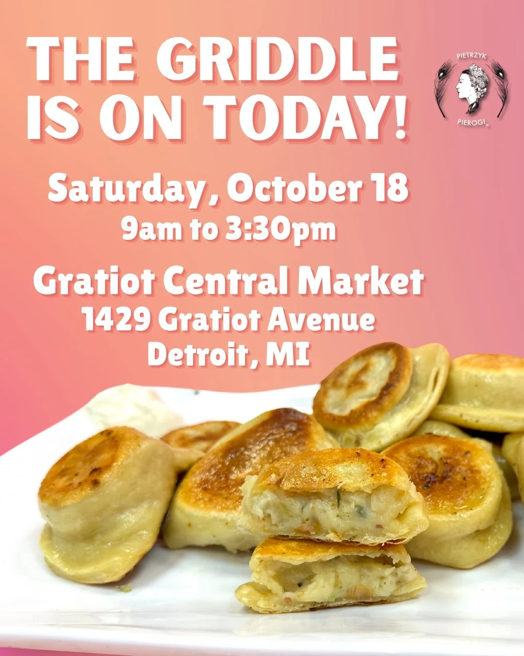 It's finally the weekend, which means it's the perfect time to treat yourself. Come down to Gratiot Central and get some of the best pierogi in Detroit!

#pietrzyk #pierogi #polska #downtown #detroit #gratiotcentralmarket #lunchideas #dinner #food #l