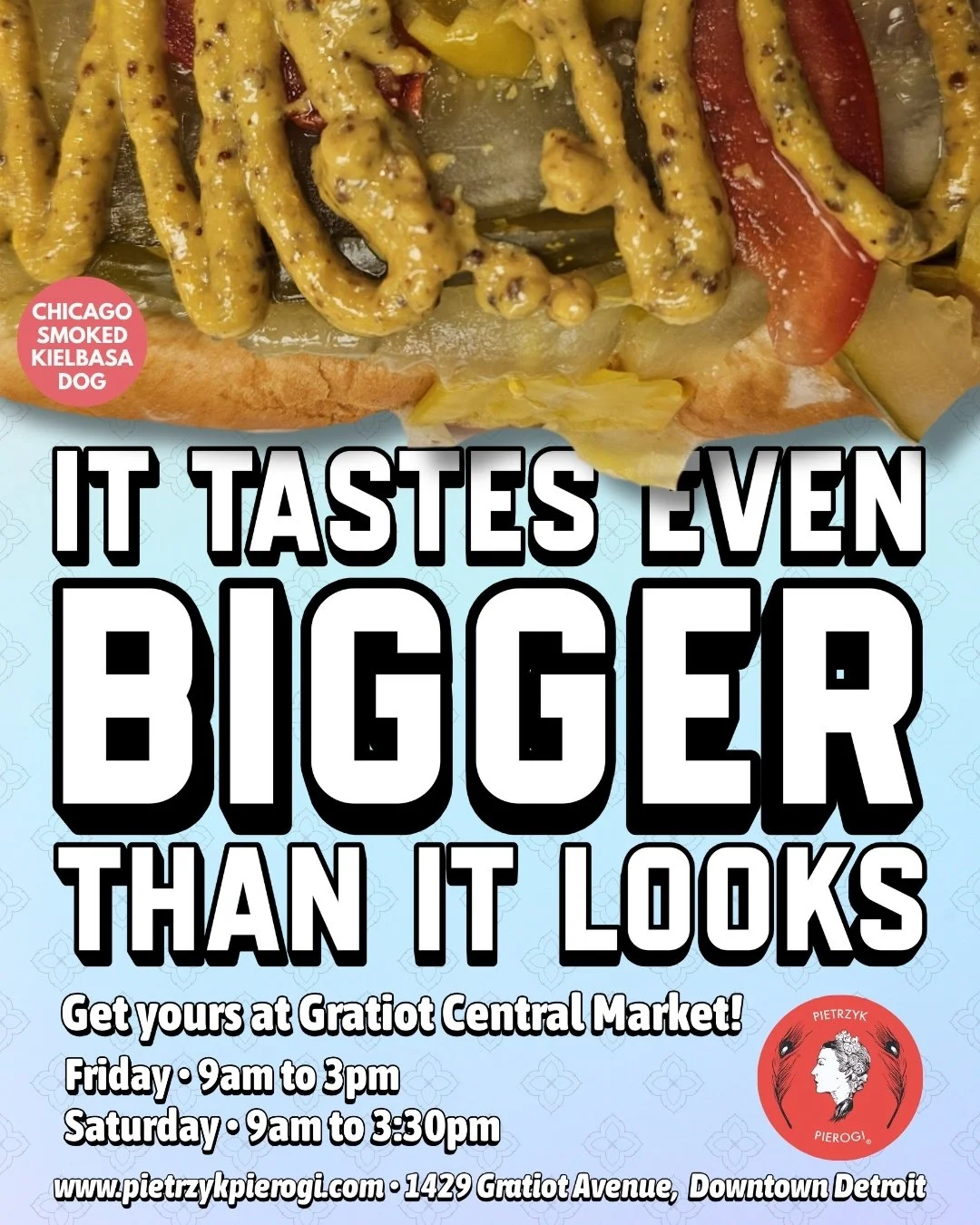 Award-winning pierogi. Delicious Polish cuisine, with recipes as old as time and twists on the classics right next to each other on the menu. Try something new, get an old favorite or just come say hello at Gratiot Central today until 3:30!

#pietrzy