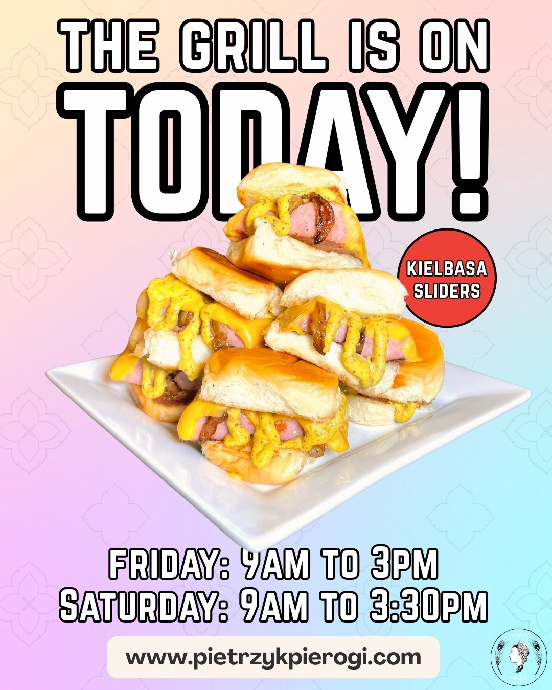 Admit it, you left to run errands or pick up some last-minute holiday stuff and now you're hungry. We've all done it! Thankfully the grill is on today at Gratiot Central, and we can help you out.

#pietrzyk #pierogi #pietrzykpierogi #polska #polski #