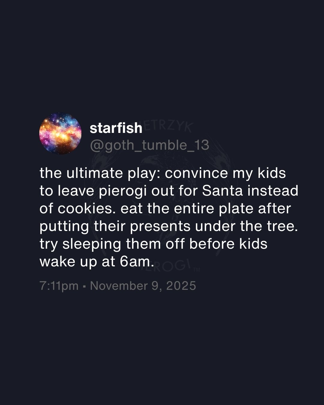 How are we so close to Christmas already?! Don't worry, there's no need to panic: you can still get the best-tasting gifts delivered before the holidays if you order pierogi TODAY from our website. Tomorrow's our shipping day, so don't miss out!

#pi