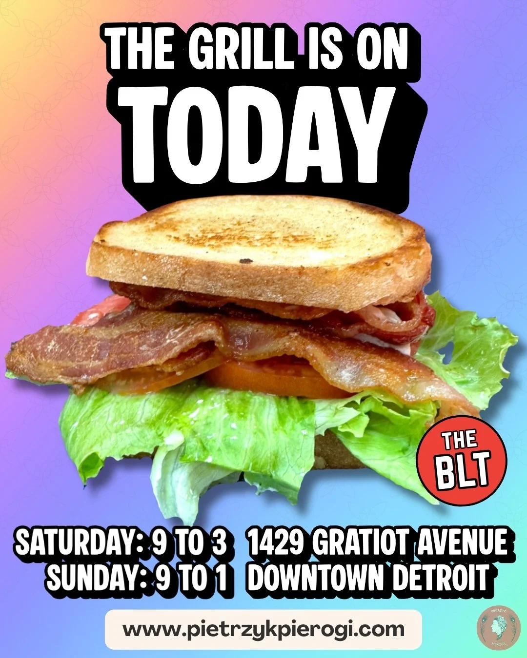 It's cold. You're cold. I'm cold. But the food that you can get, freshly prepped off the grill today and tomorrow at Gratiot Central? That's definitely not cold. 

#pietrzyk #pierogi #pietrzykpierogi #polska #polski #downtown #detroit #cooking #break