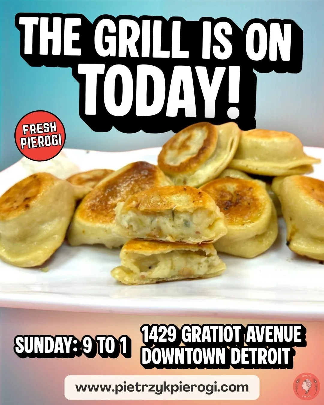 It's a special, special Sunday not just because it's the last one before Christmas, but also because we have the grill on from 9 to 1! Finish the last of your shopping and grab a bite to eat!

#pietrzyk #pierogi #pietrzykpierogi #polska #polski #down
