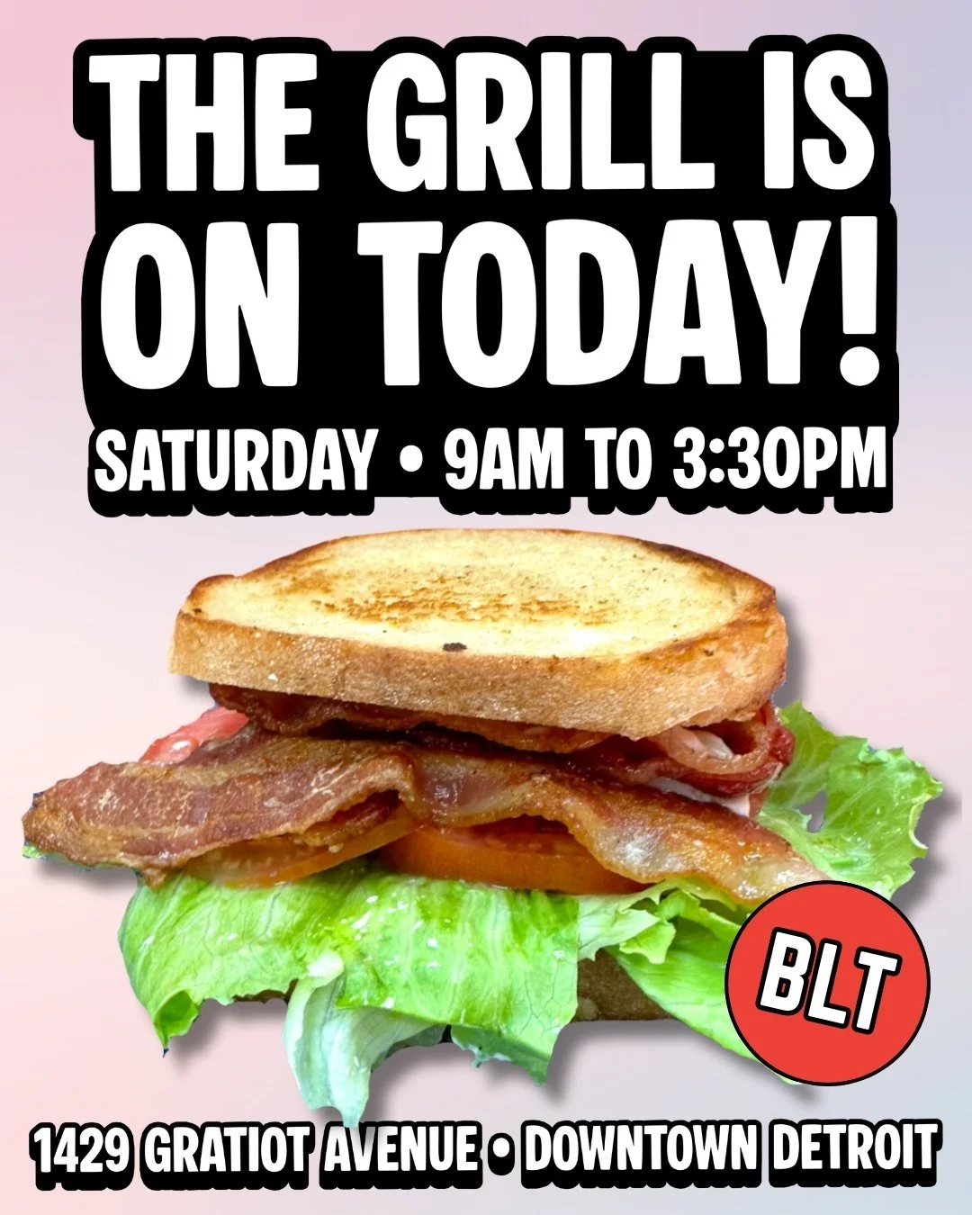 Missed breakfast? Need lunch? We've got you covered today at Gratiot Central, with everything from pierogi to patty melts and the delicious BLT! 

#pietrzkypierogi #downtowndetroit #lunch #hotfood #polska