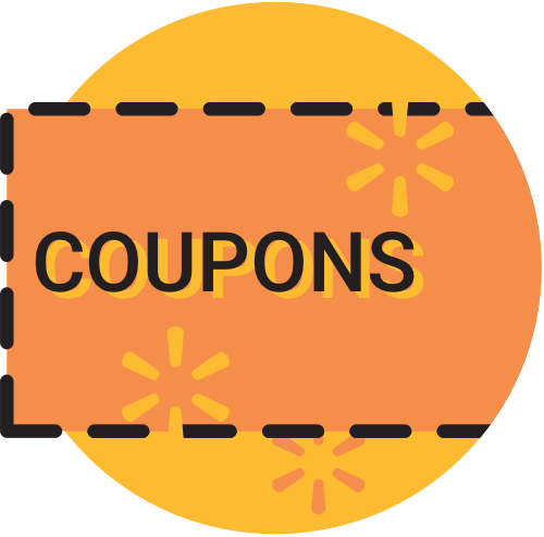 Green And Orange Coupon Calligraphy Stroke Png