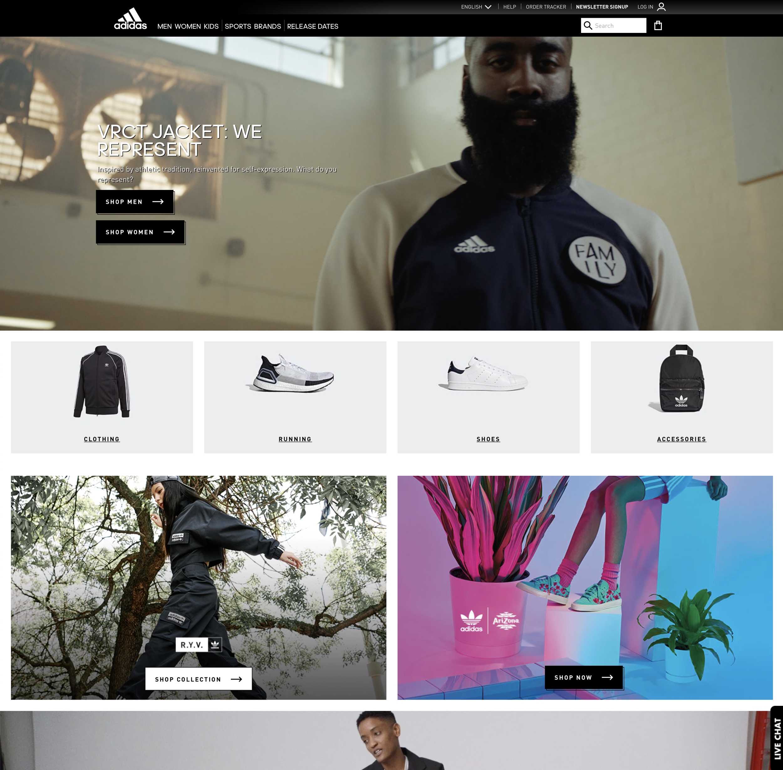 adidas english website