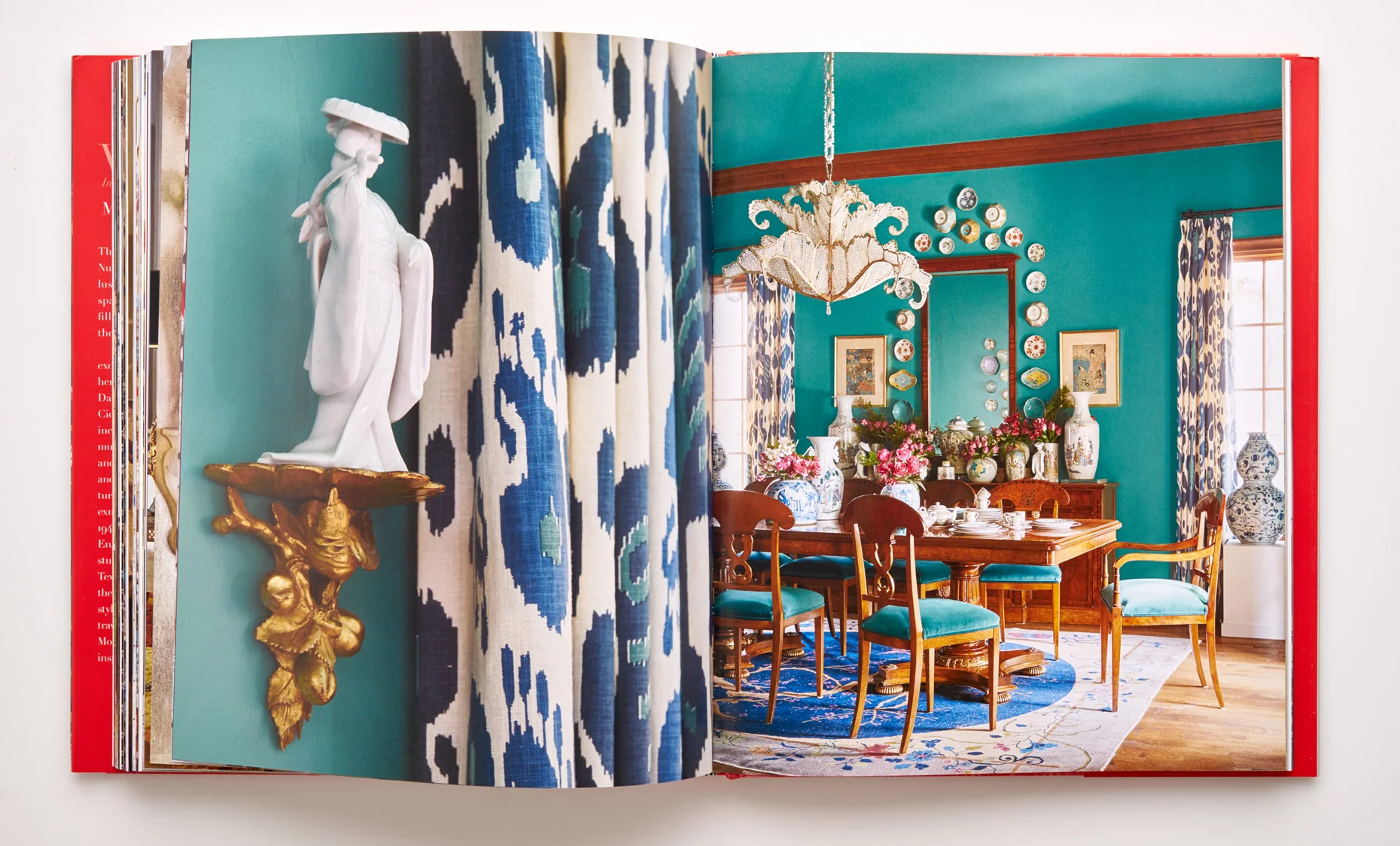 Stephen Karlisch Wanderlust Teal Dining Room