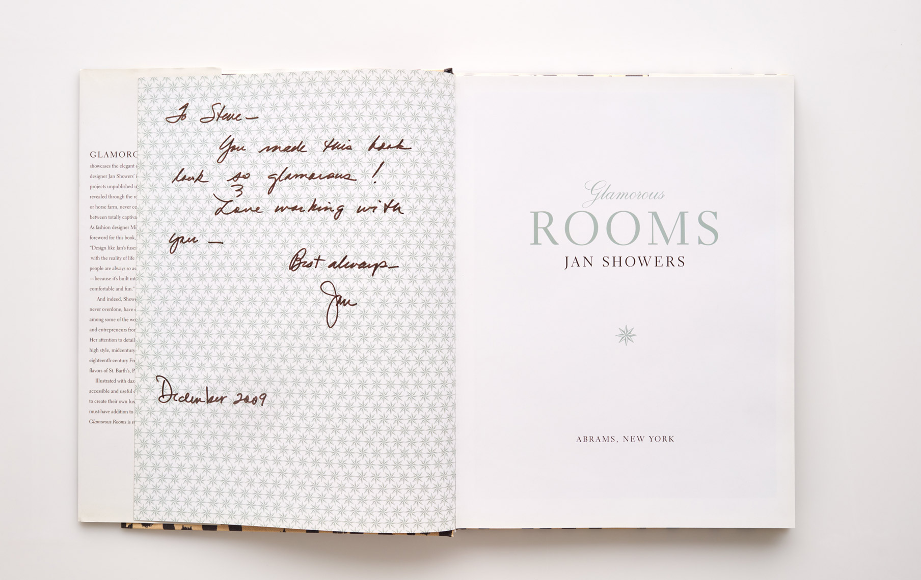 Stephen Karlisch Jan Showers Glamorous Rooms Autograph