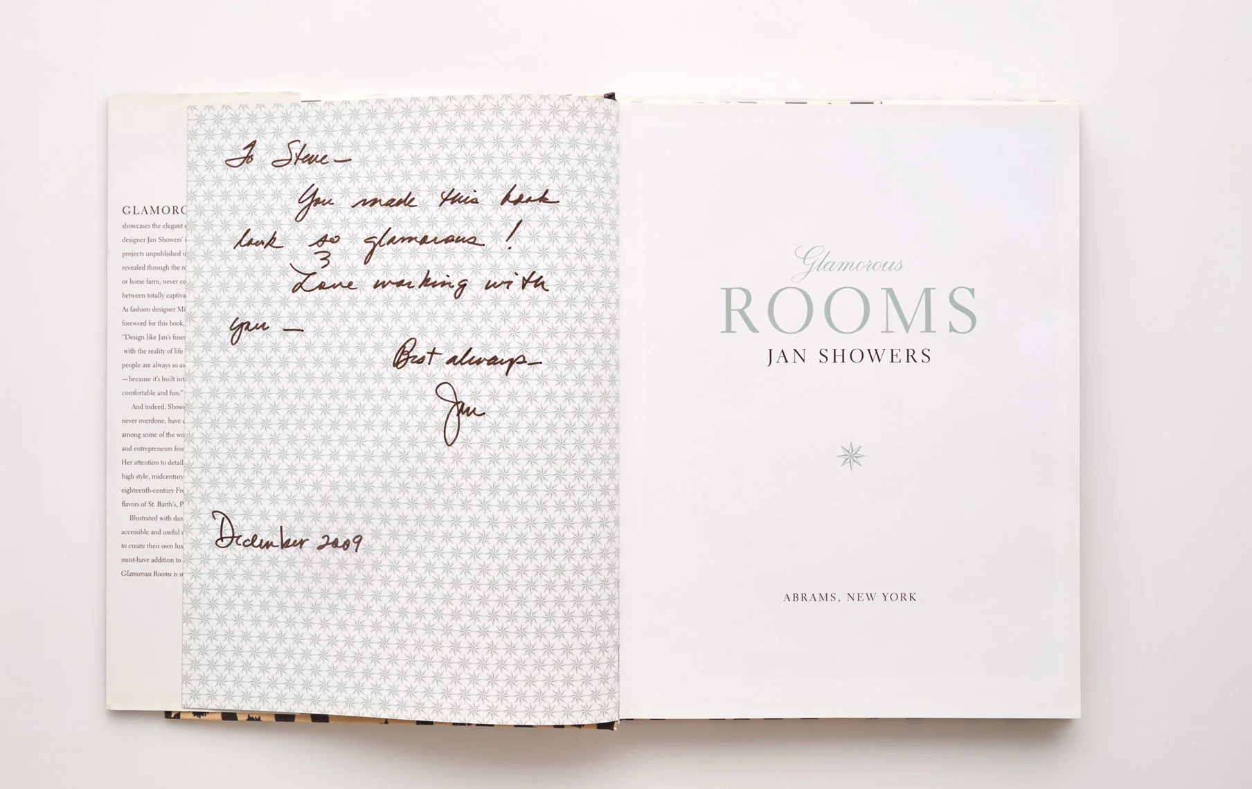 Stephen Karlisch Jan Showers Glamorous Rooms Autograph