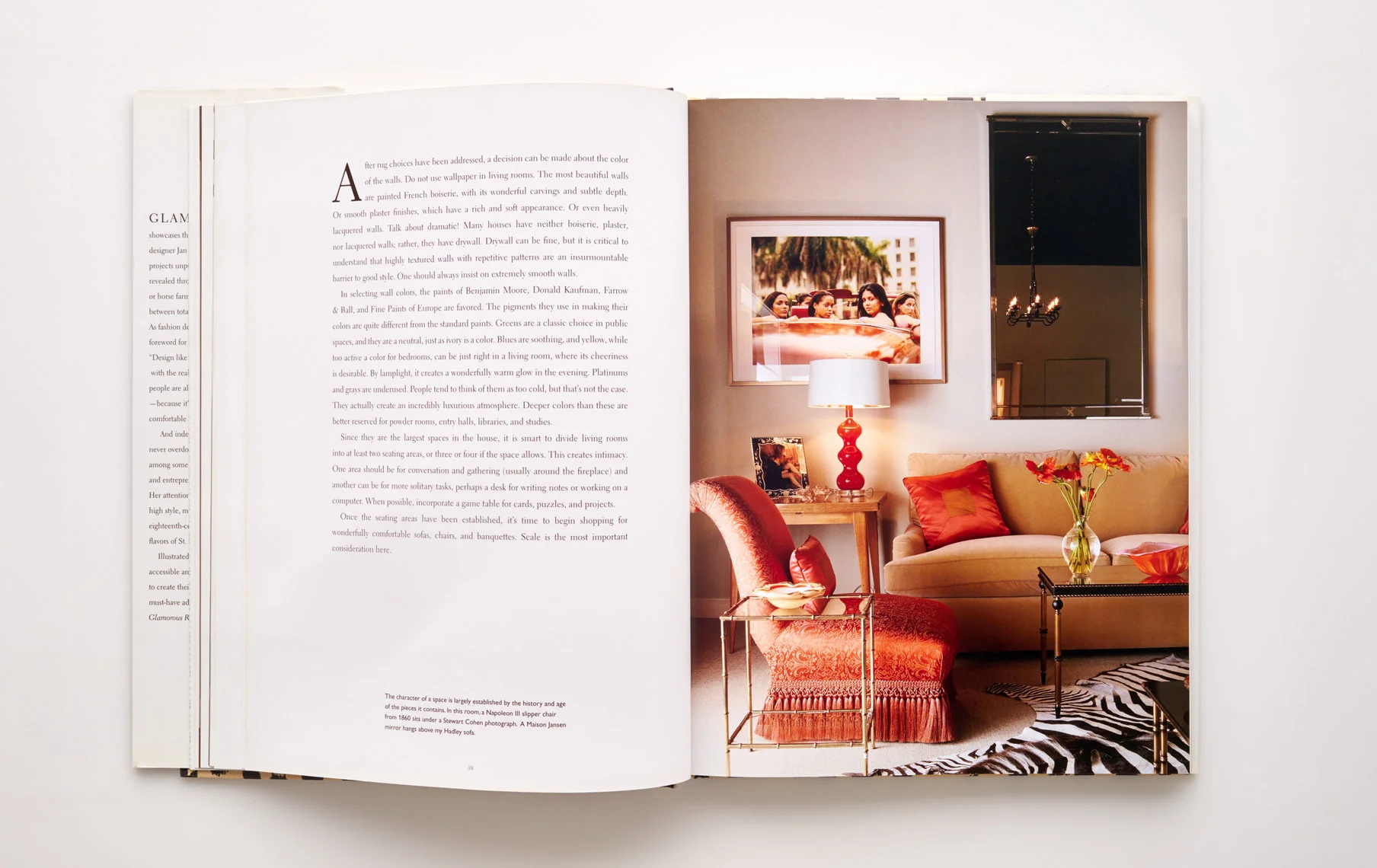 Stephen Karlisch Jan Showers Glamorous Rooms Red Living Room