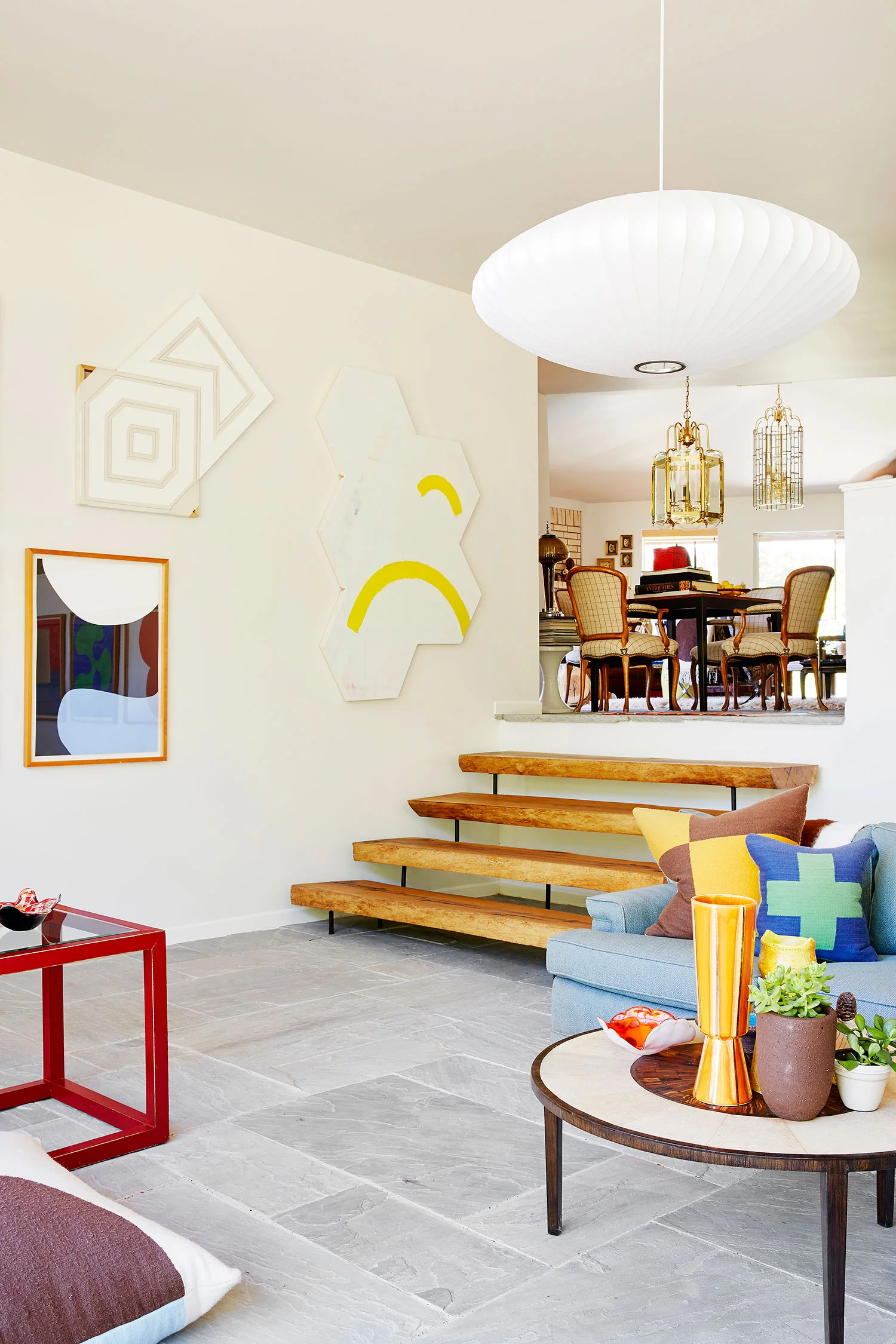 Stephen Karlisch Second Home Family Room Stairs