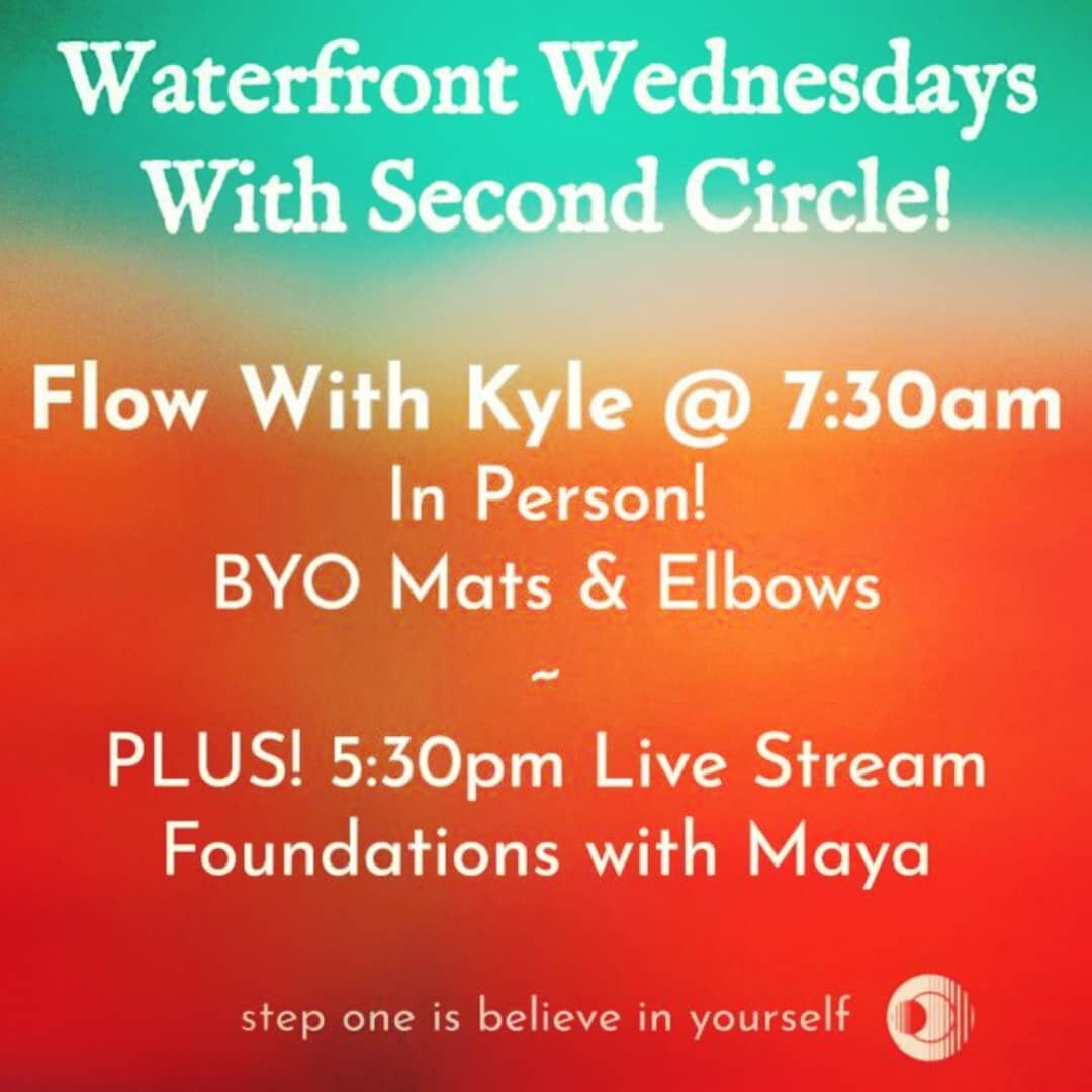 Tomorrow morning, bright and early at Waterfront Park! Come Flow with us as we get the day started right. BYO mats. Sign up on MindBody (dm us if you need any help or whatever...) We will be doing a very warming Seven Salutations practice with some a