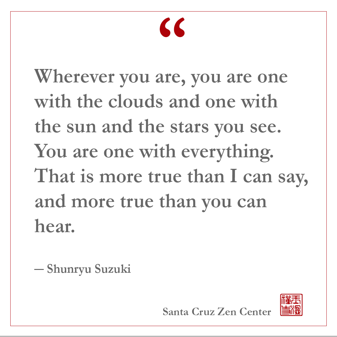 You are one with the clouds