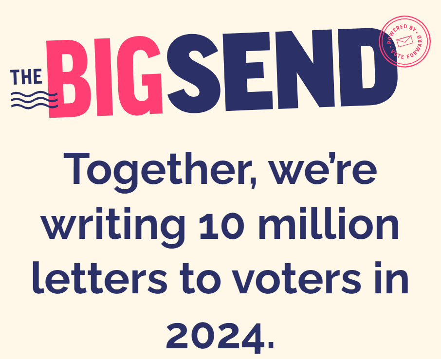 Vote Forward Letter Writing: Aug 6 and 20, 12-1:30 pm