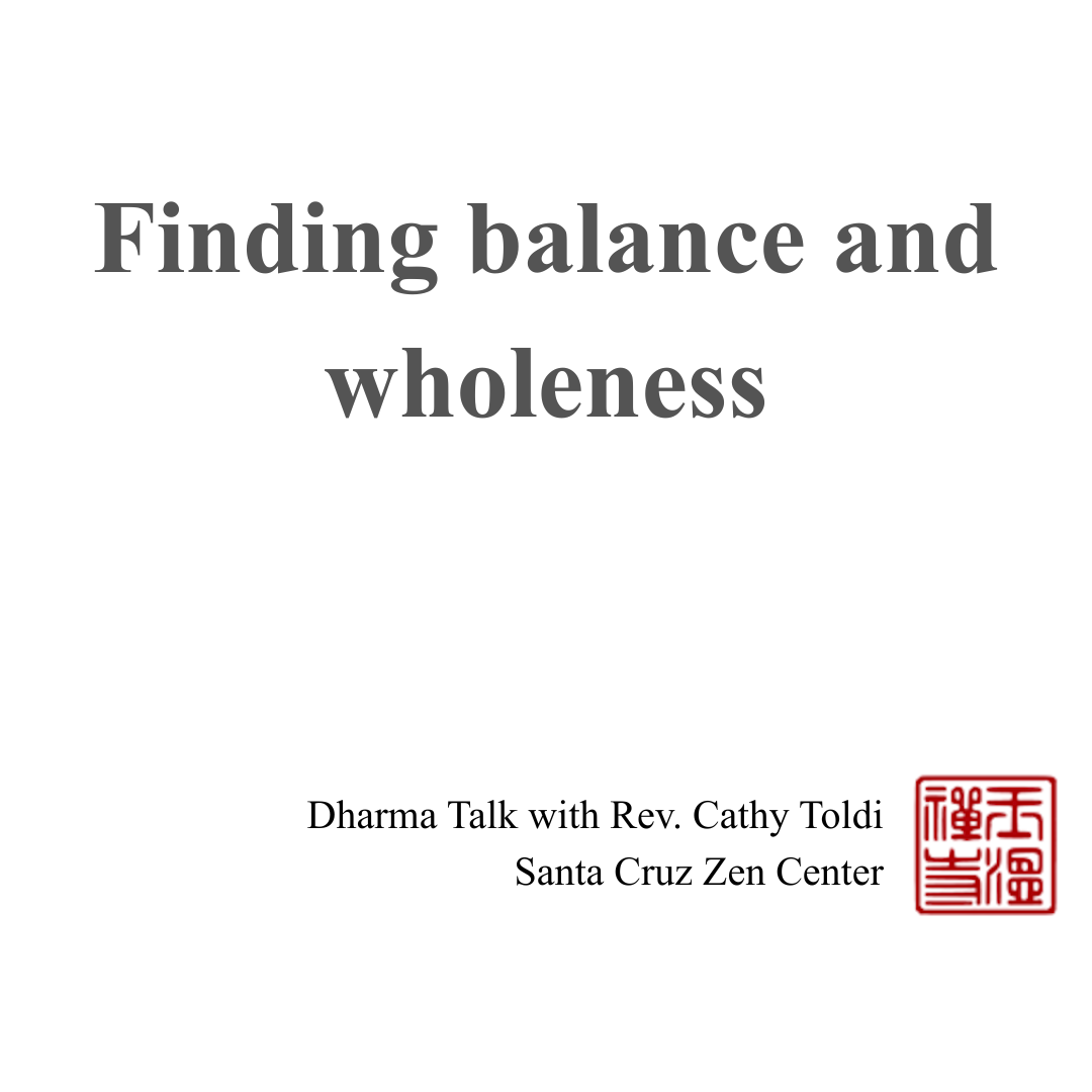 Finding balance and wholeness