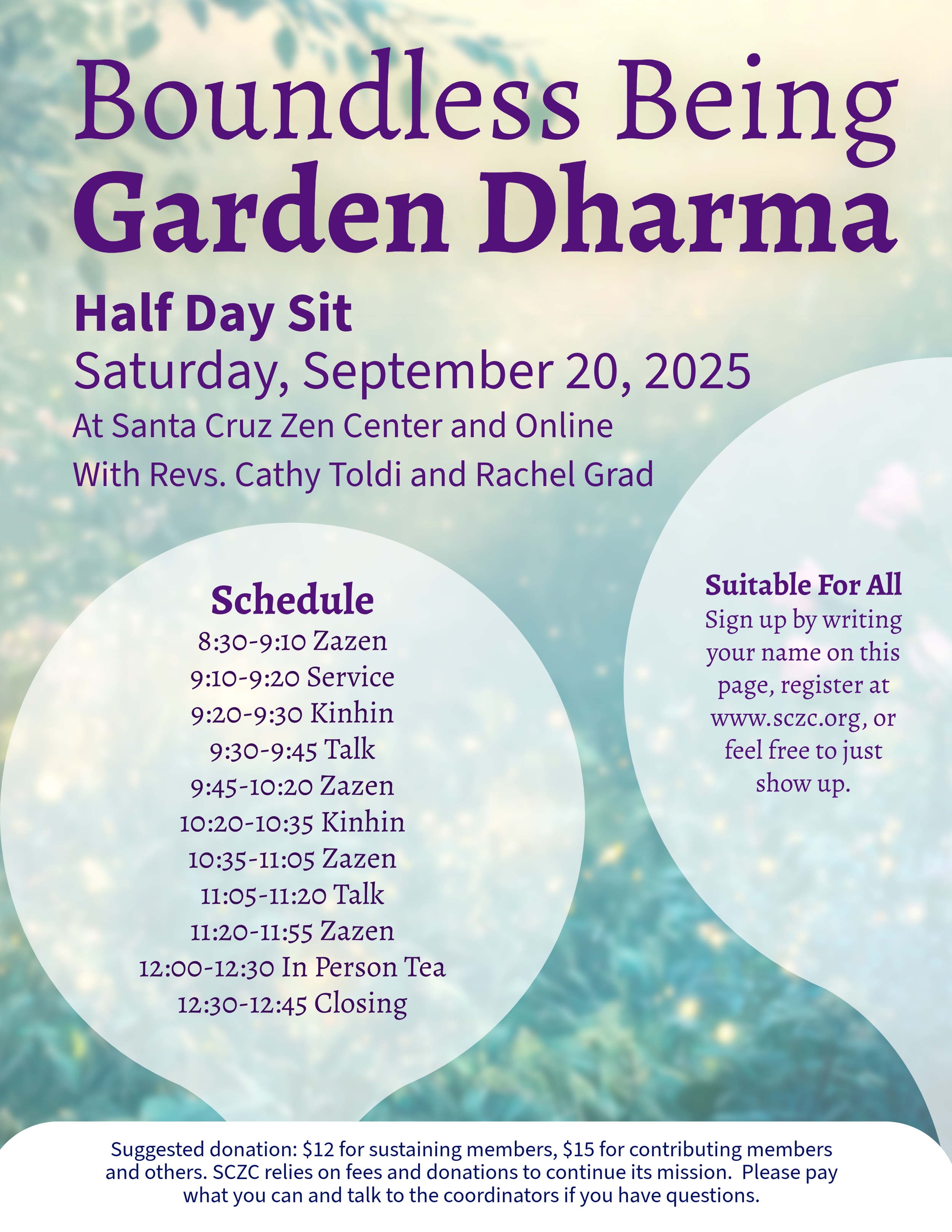 Half Day Sit - September 20