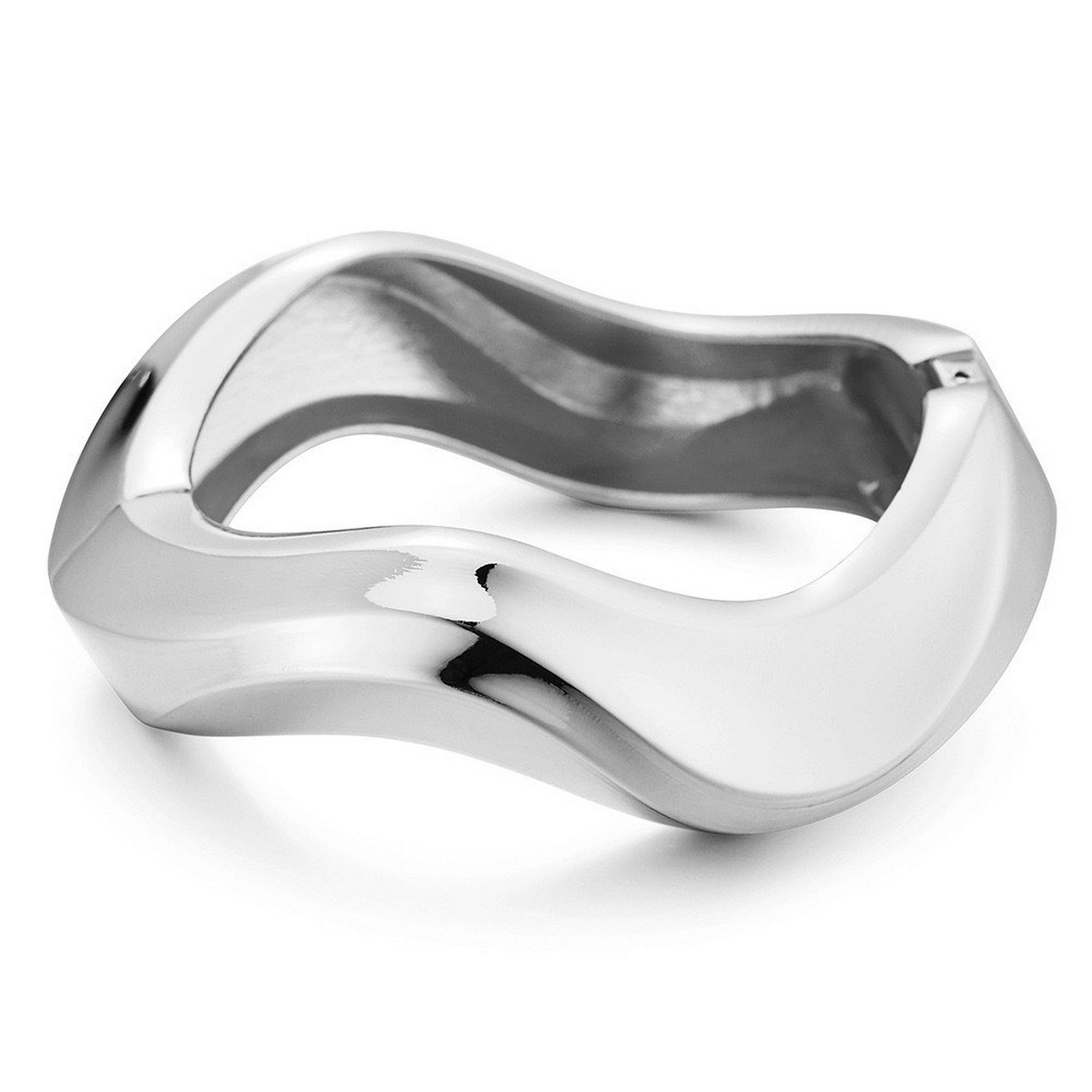 Logan - Silver Irregular Bangle
