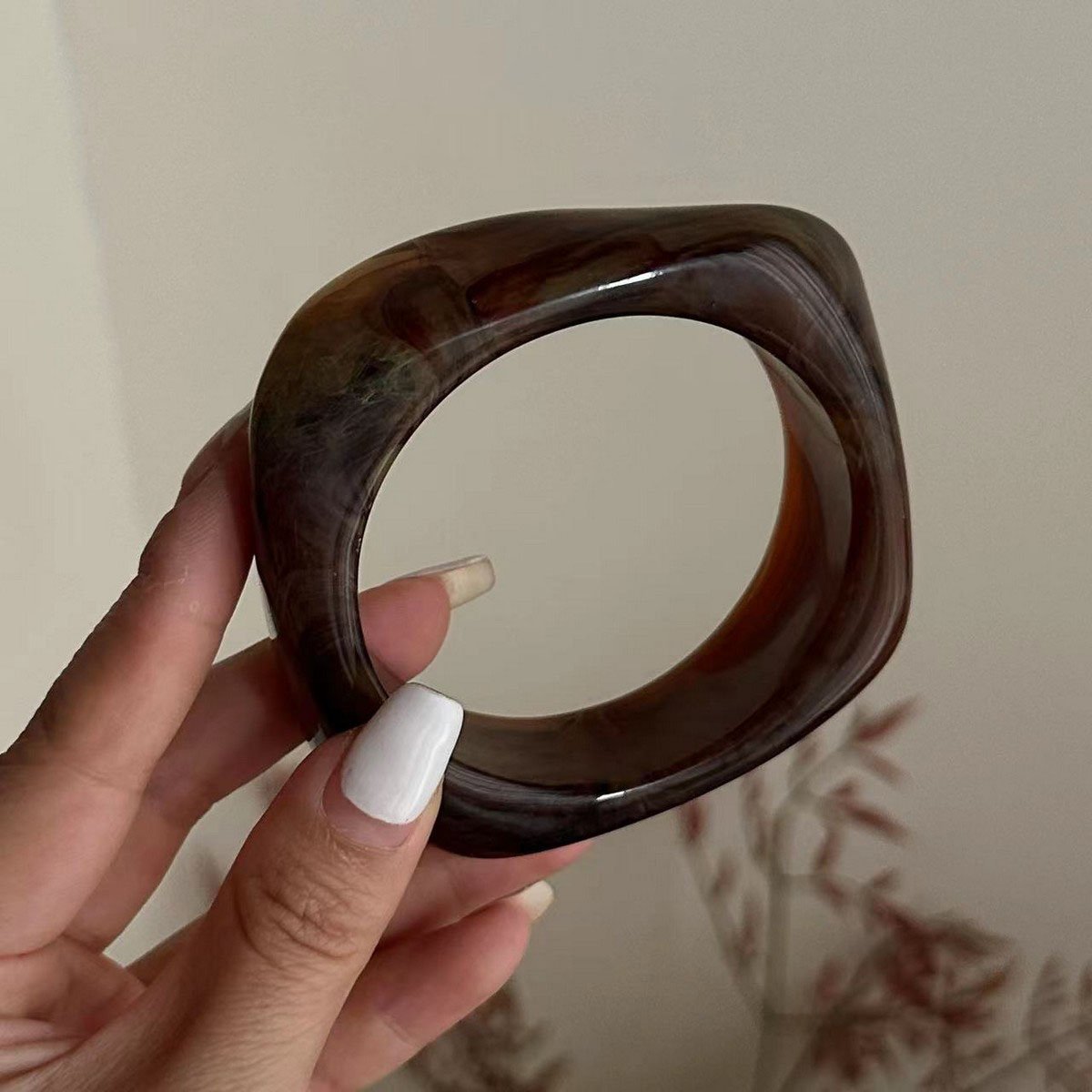 Coffee Acrylic Bangle