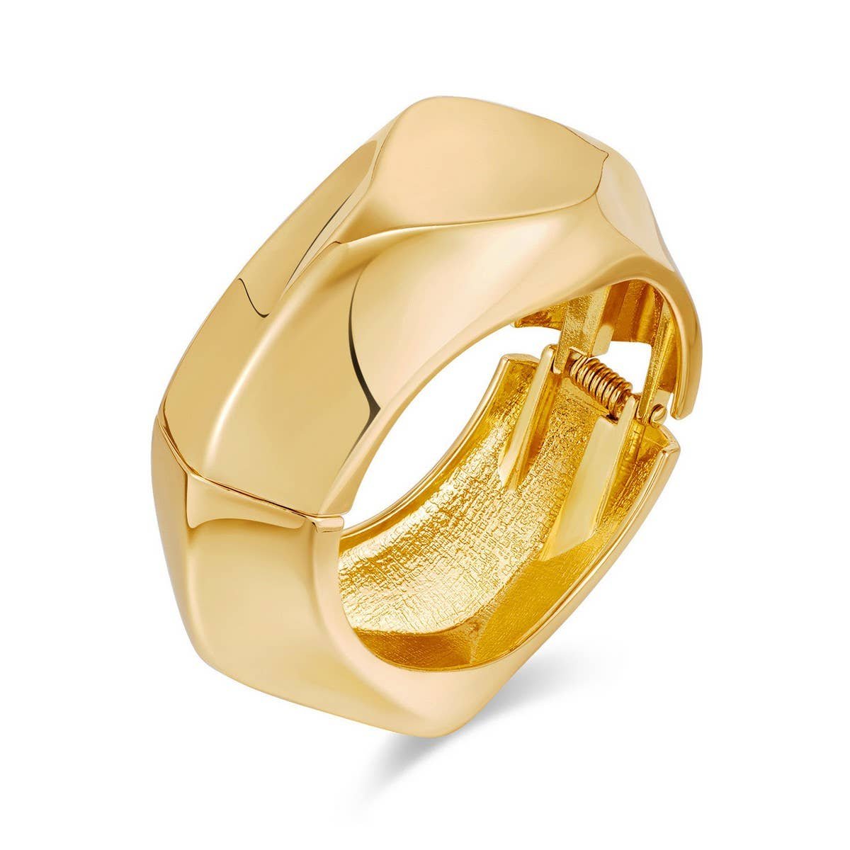 Jess - Gold Spring Open Bangle