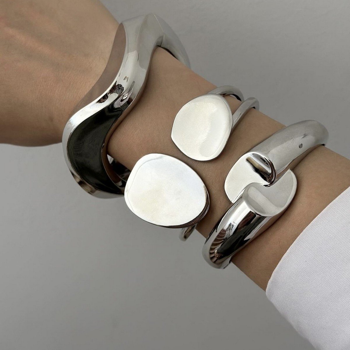Stoni - Silver Bangle