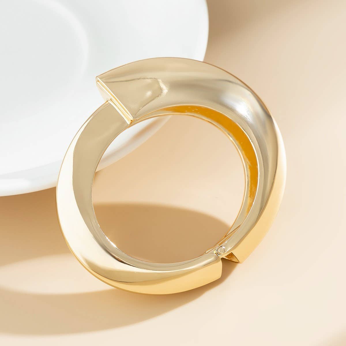 Gold Irregular Bangle