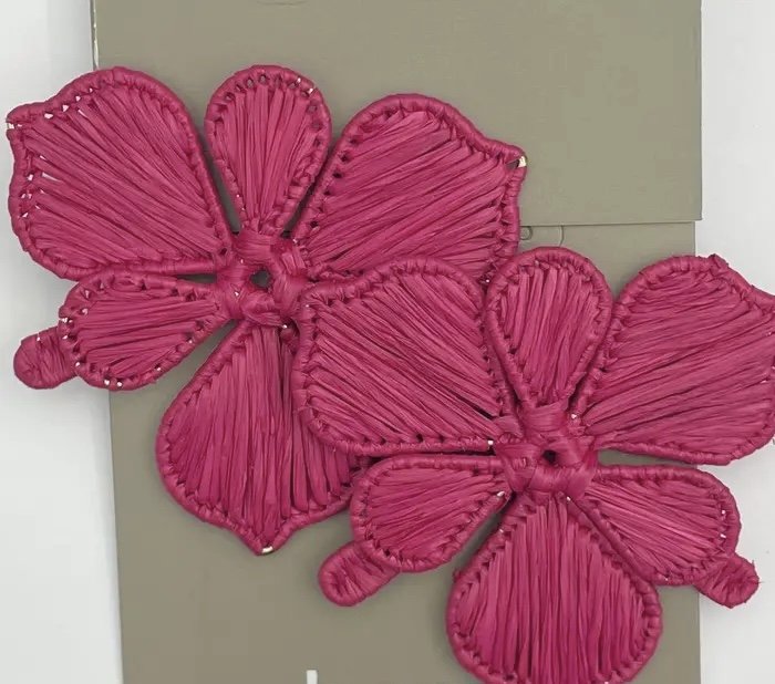 Fuchsia Flora Stud Earrings