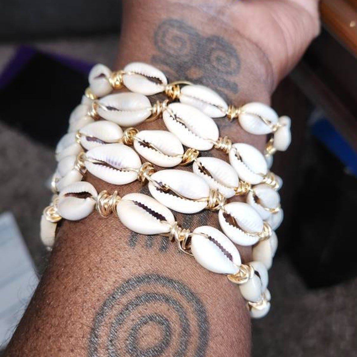 Stella Maris Cowrie Bangle