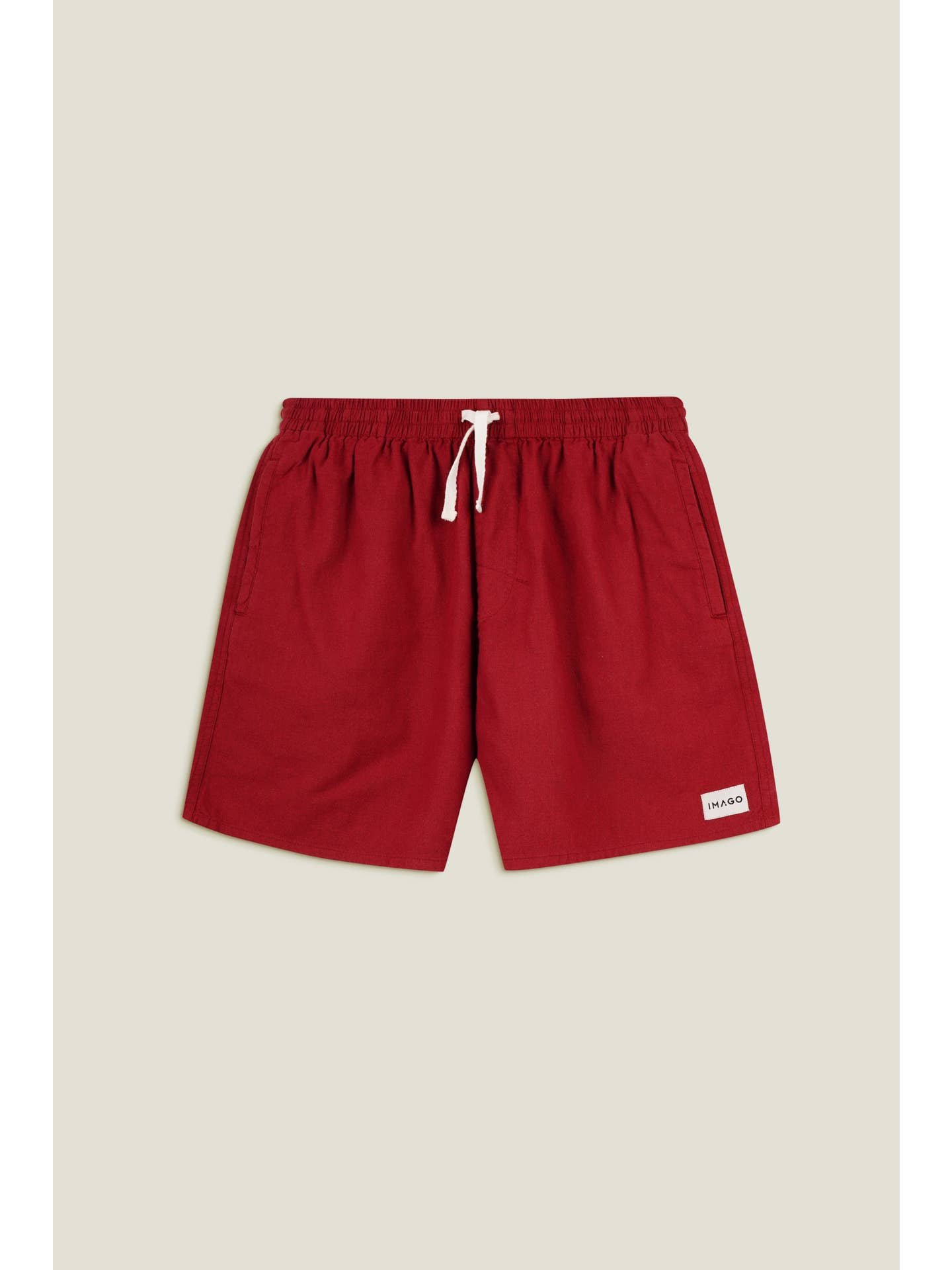 Reese - Red Linen Shorts